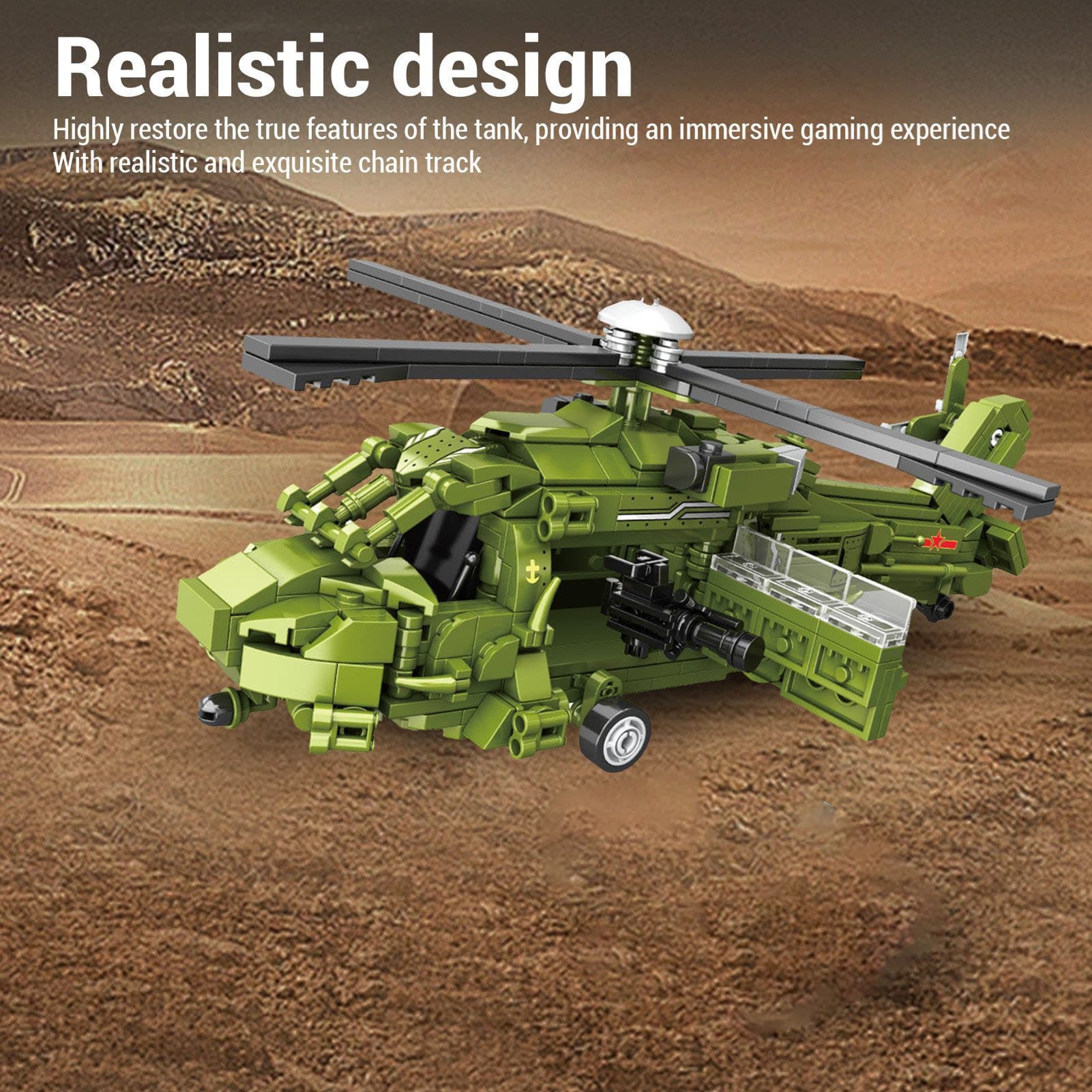 Helicopter Building Blocks Set 791 Pcs Airplane Building Bricks Construction Set For Kids
