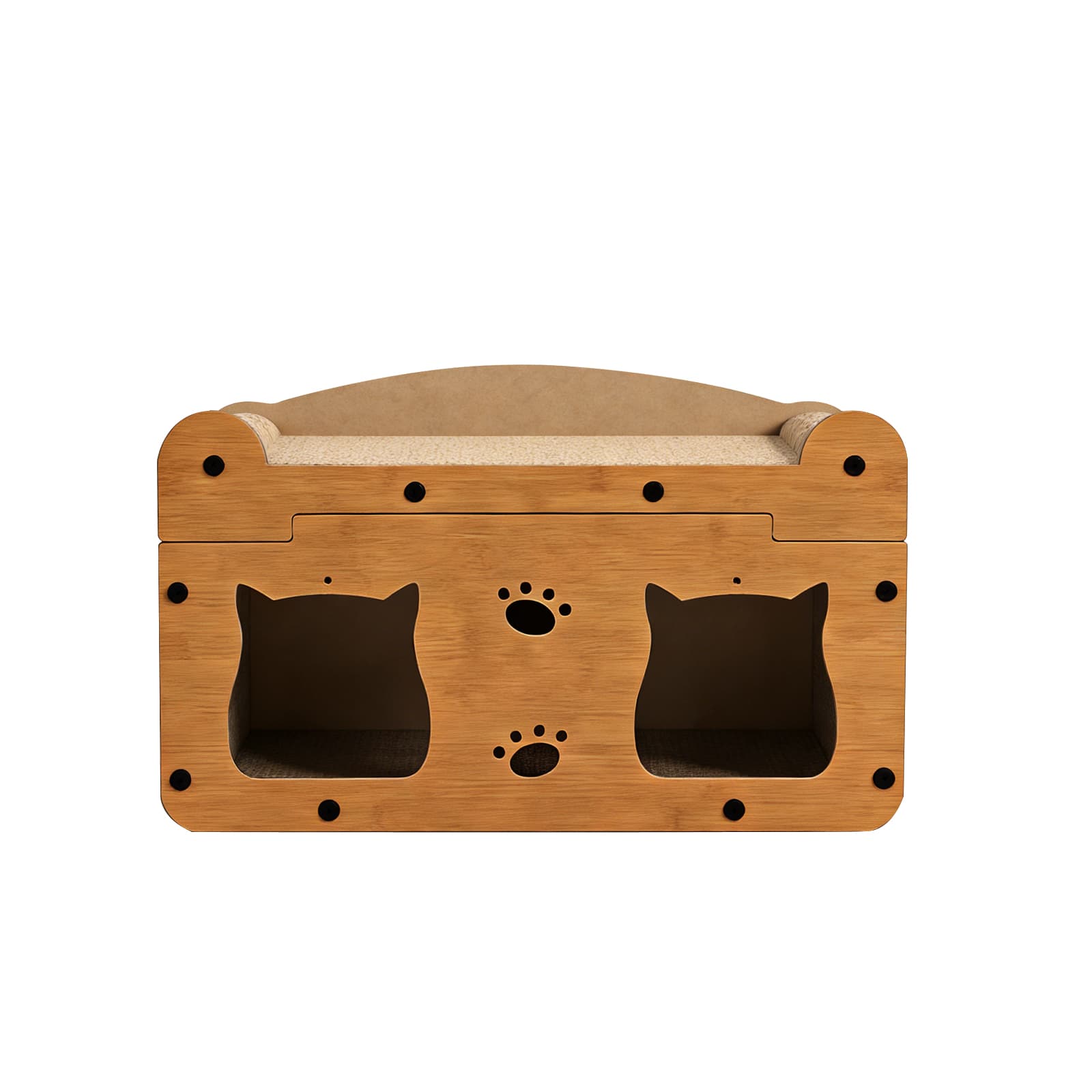 Only Self Pickup---Walnut Wood Cat Head 56