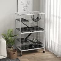 50H Rolling Small Animal Cage With Hammock