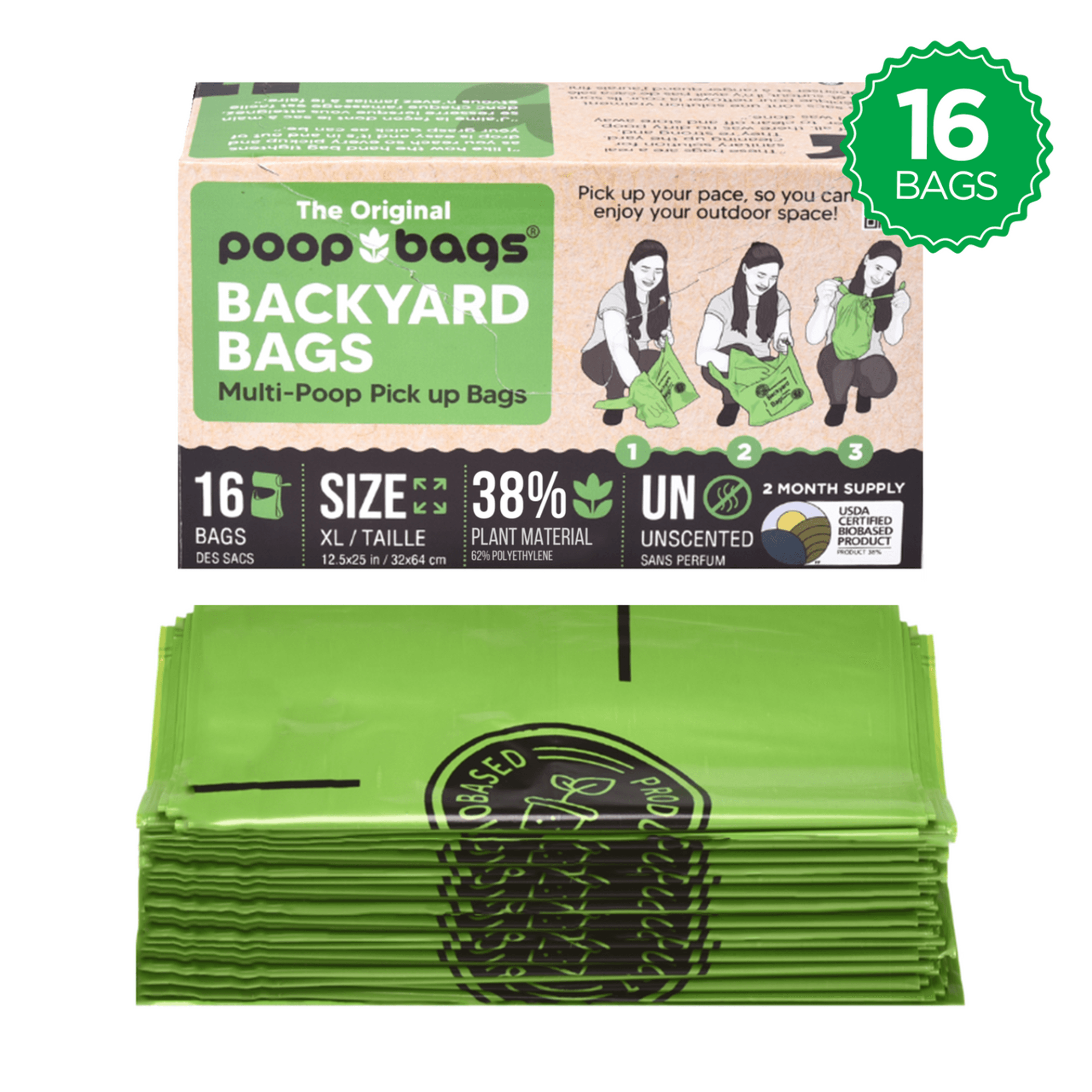 BIOBASED BACKYARD BAGS