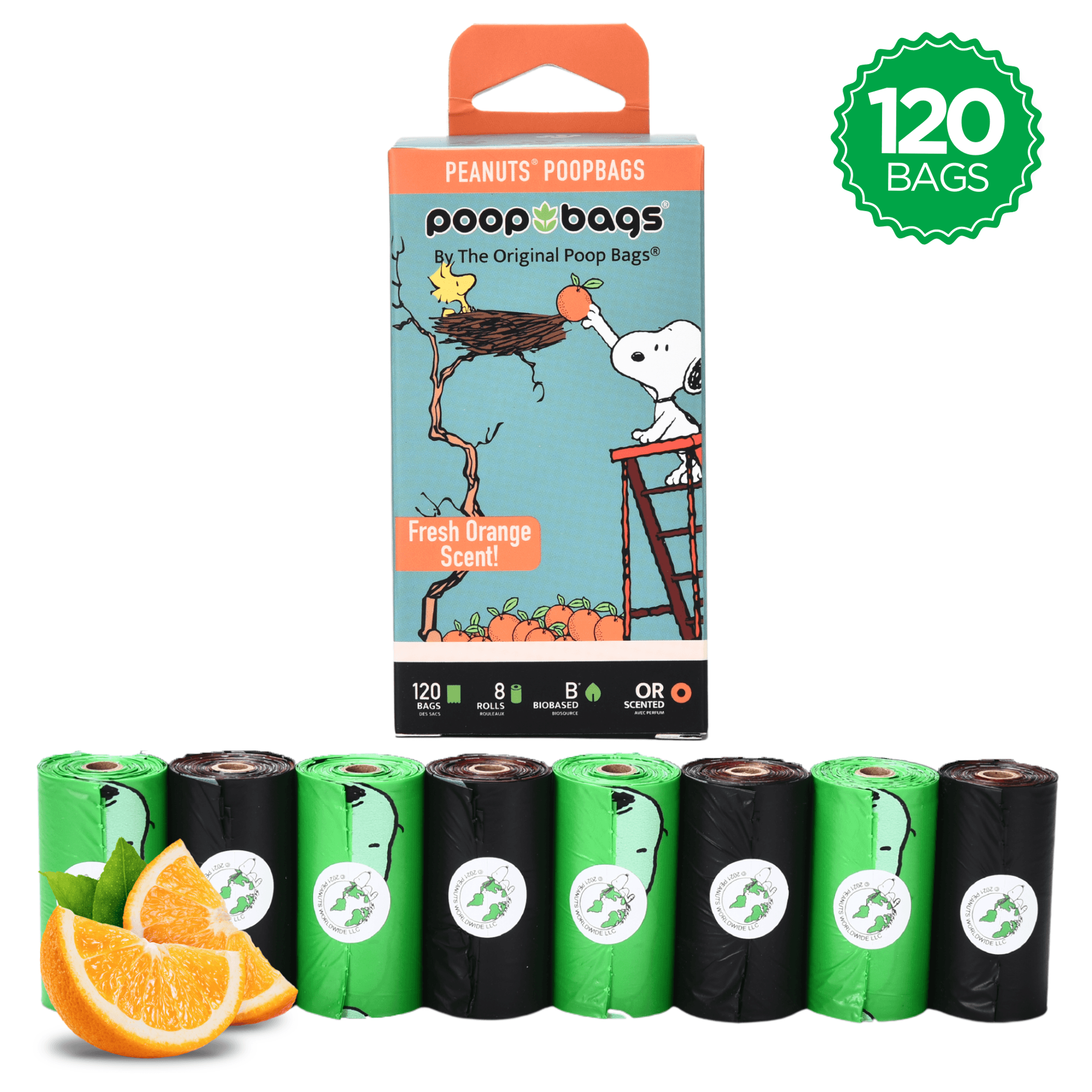 USDA Biobased Peanuts Orange Scented Leash Rolls