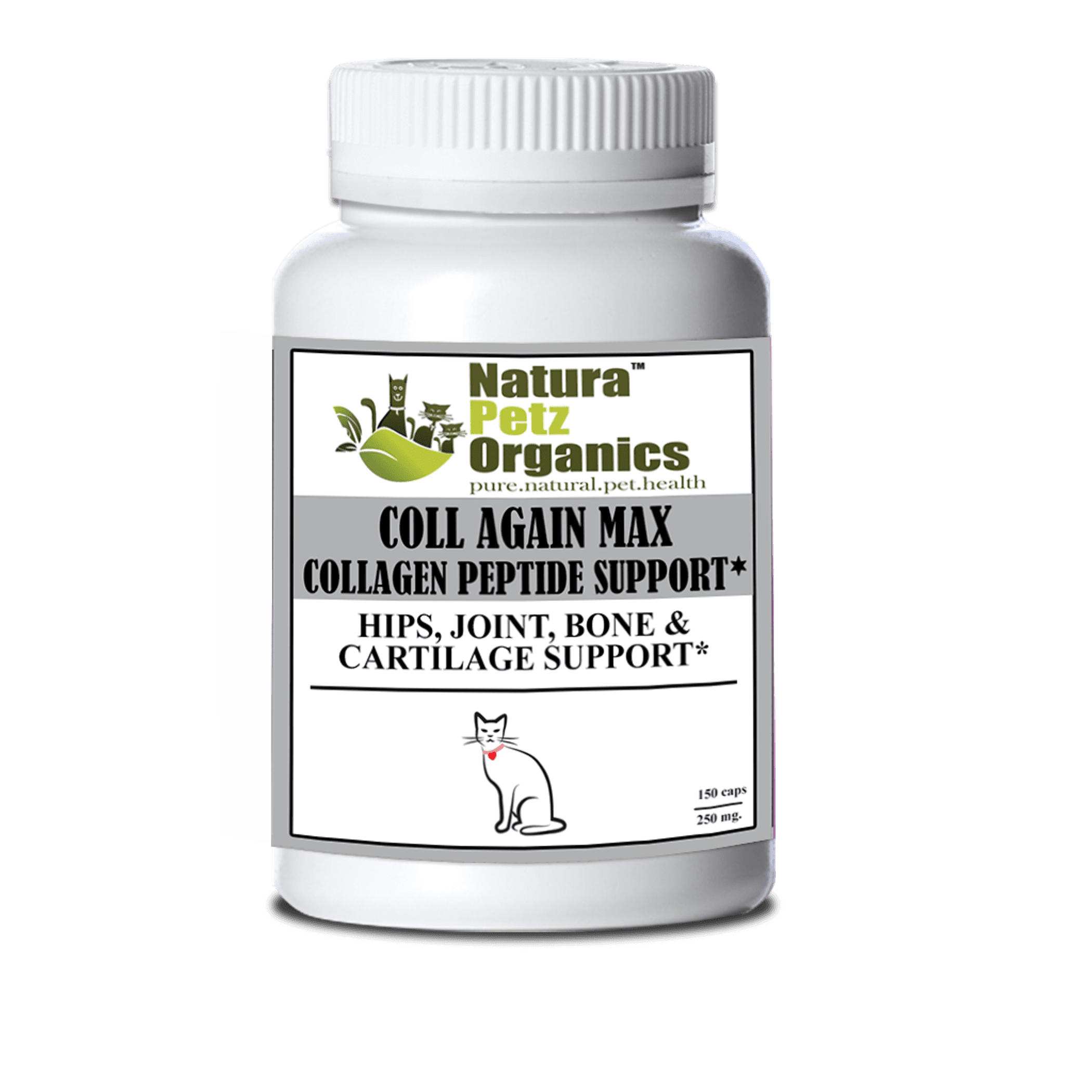 Coll Again Max Collagen Peptide Support Capsules* Hips, Joint, Bone & Cartilage Support* Dogs & Cats*
