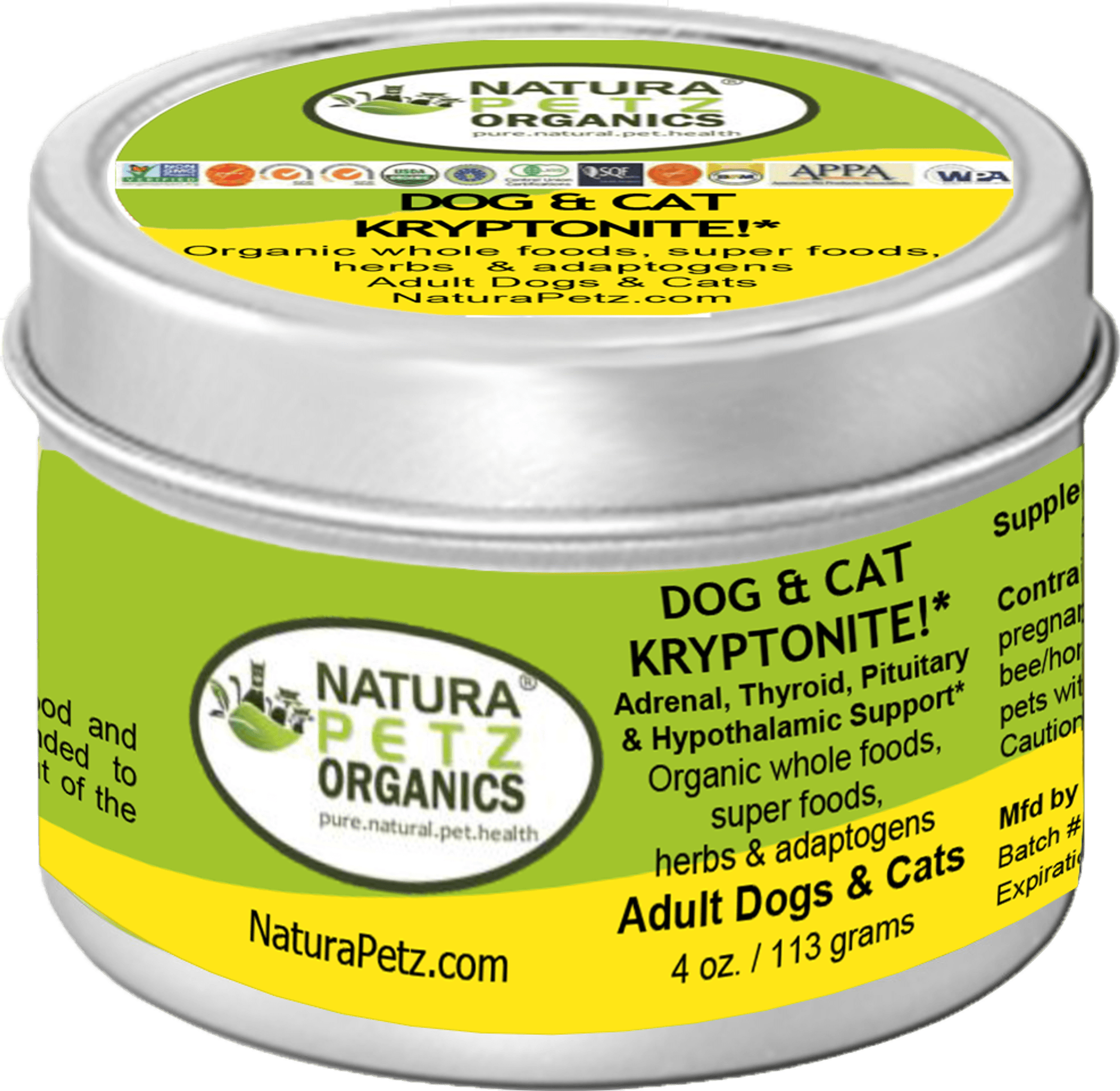 Dog And Cat Kryptonite Meal Topper - Adrenal, Thyroid, Pituitary & Hypothalamic Support*