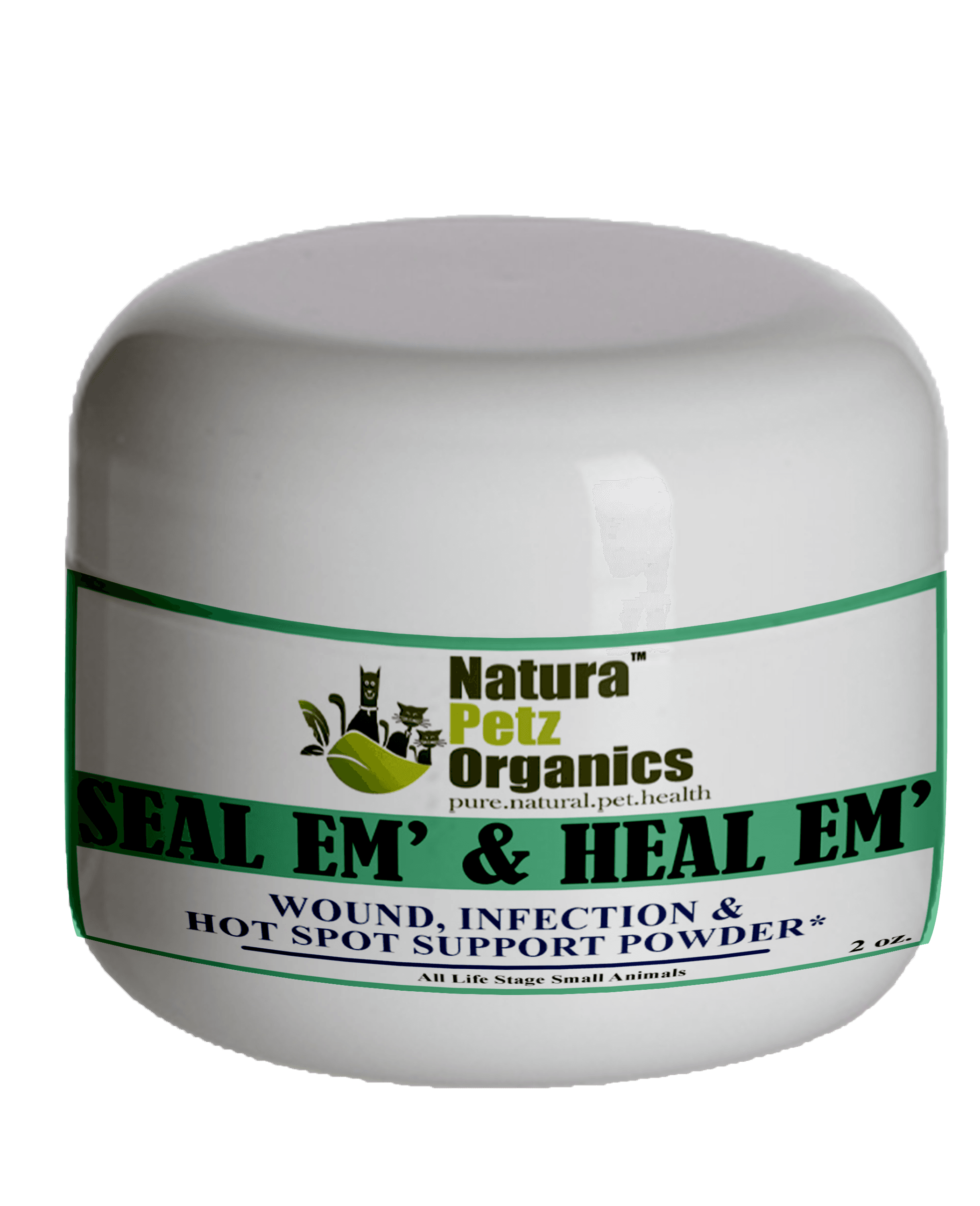 Seal Em And Heal Em Powder Dog, Cat & Small Animal*  Wound, Infection & Hot Spot Support*