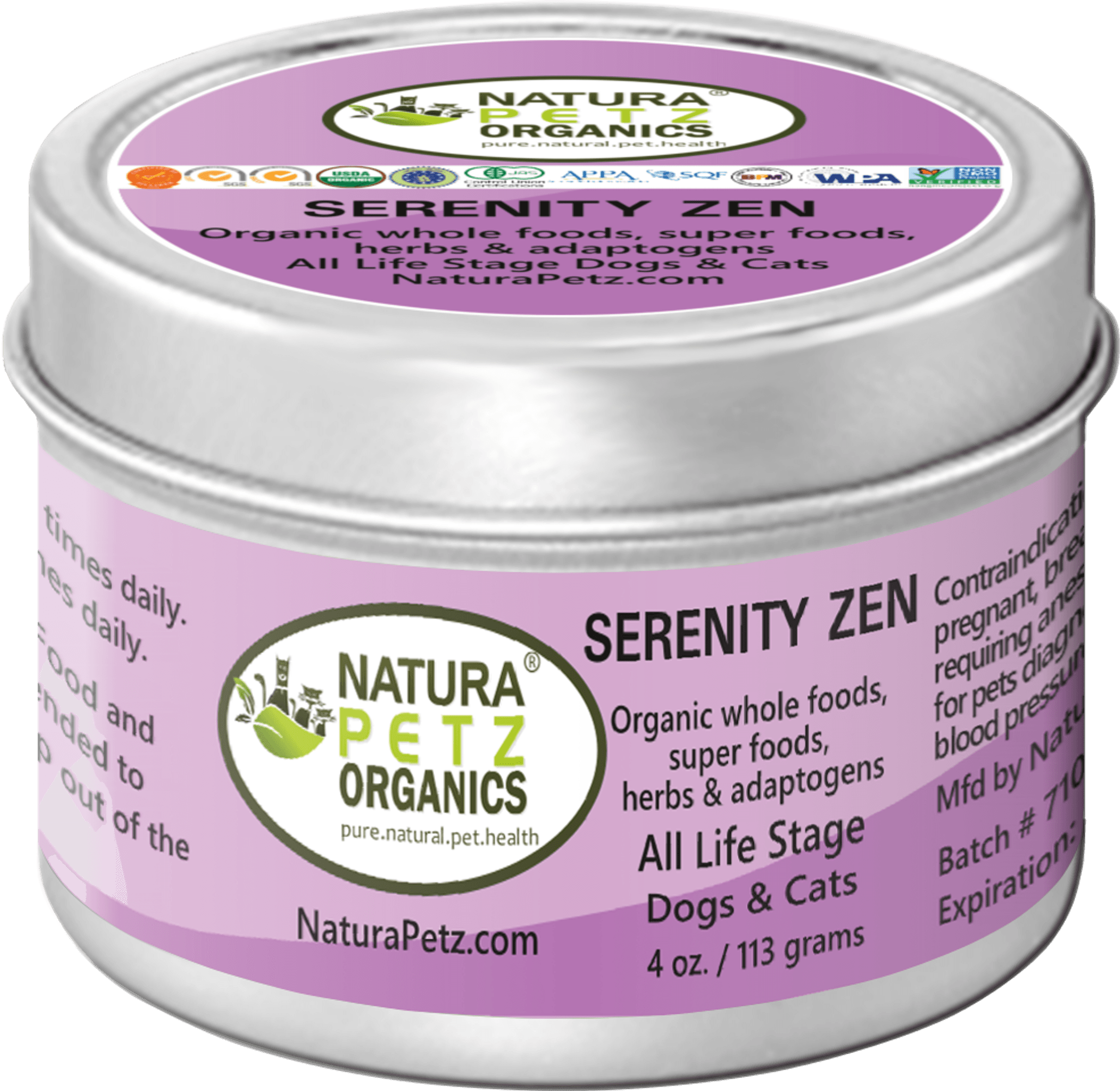 Serenity Zen - Anxiety, Stress, Relaxation & Multi-Systems Calming Support Dogs & Cats*