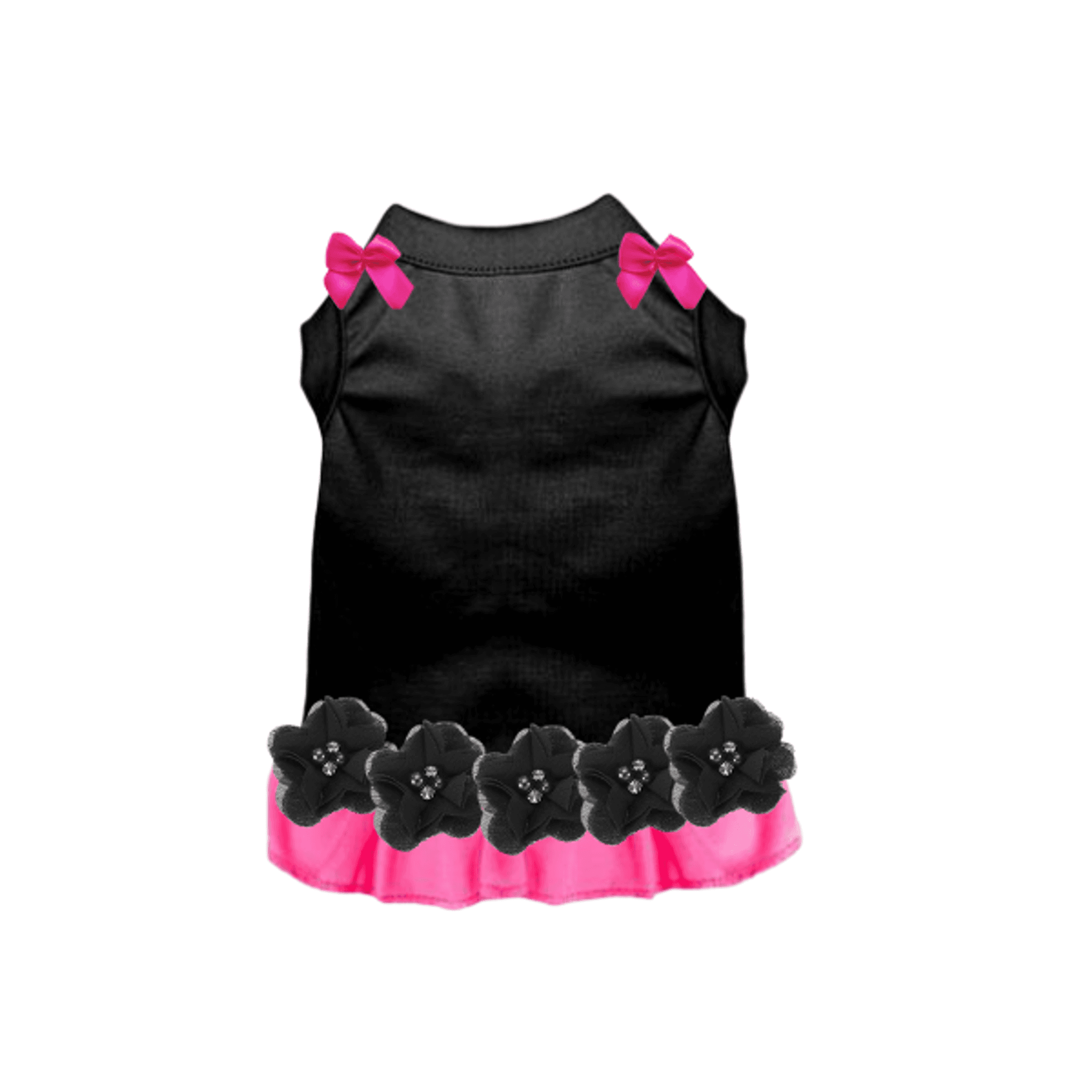 Midnight Fleur Pink Ruffle Dress