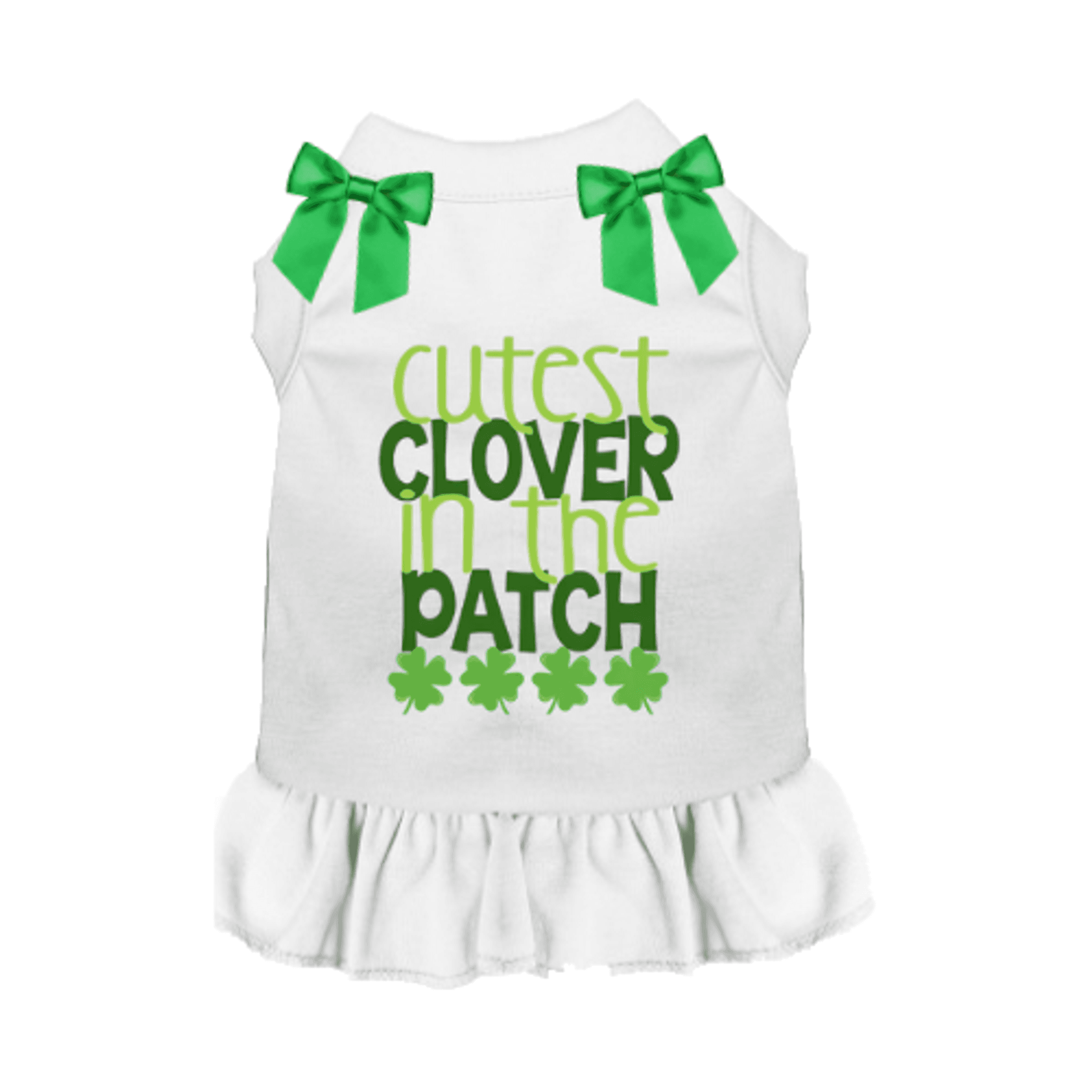 Cutest Clover St. Patrick's Day Dog Tee/Dress