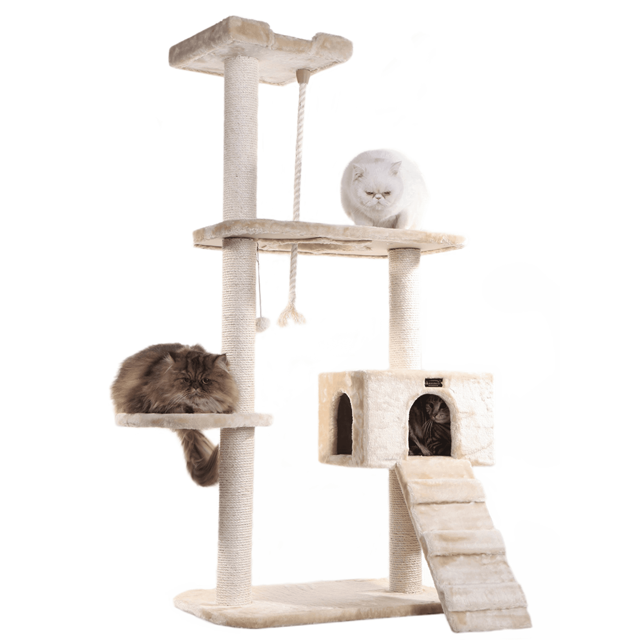 Armarkat Natural Sisal Scratching Cat Tree 58 Height BGE
