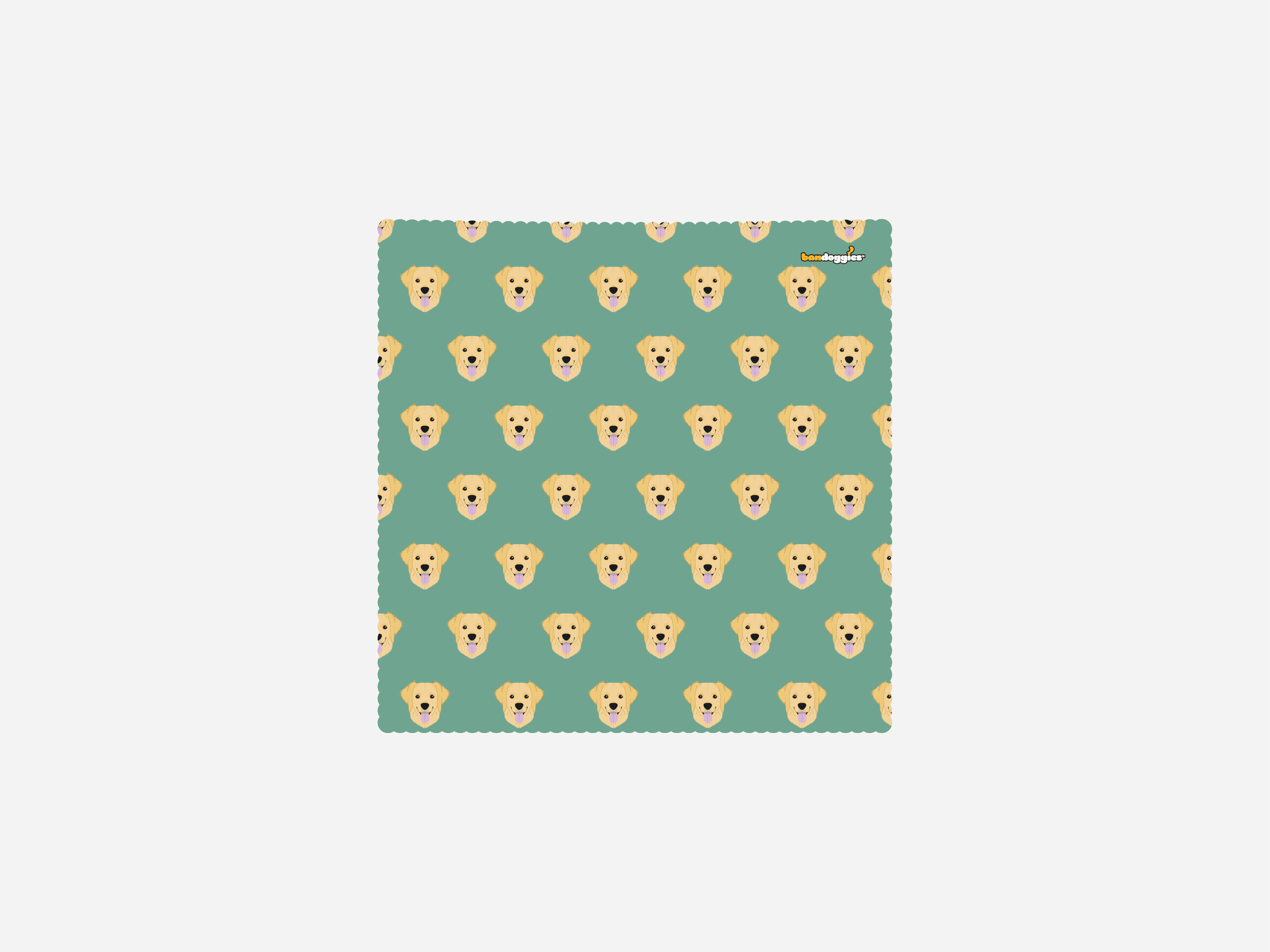 Golden Retriever Microfiber Cleaning Cloth