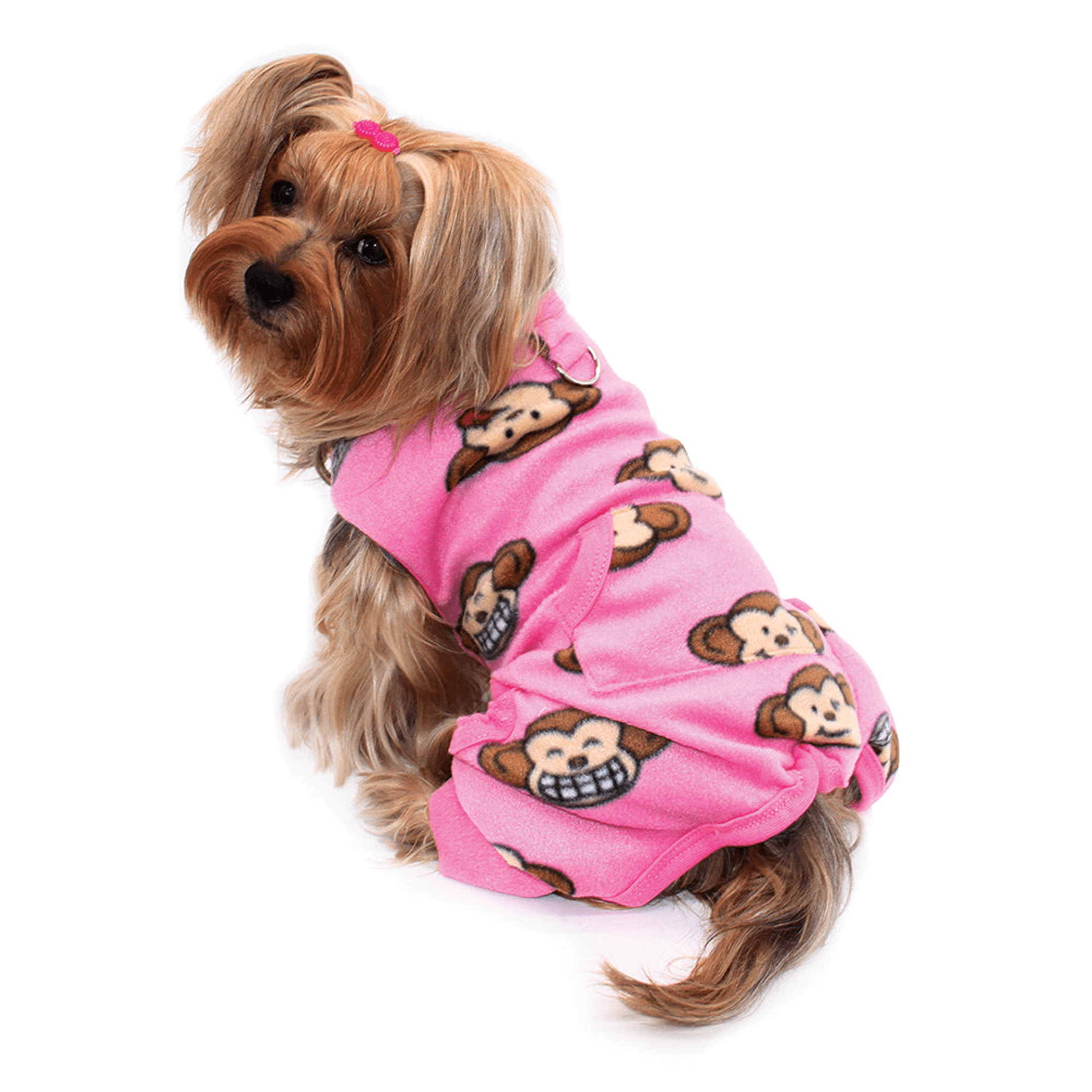Silly Monkey Front Sleeveless Fleec Pajamas