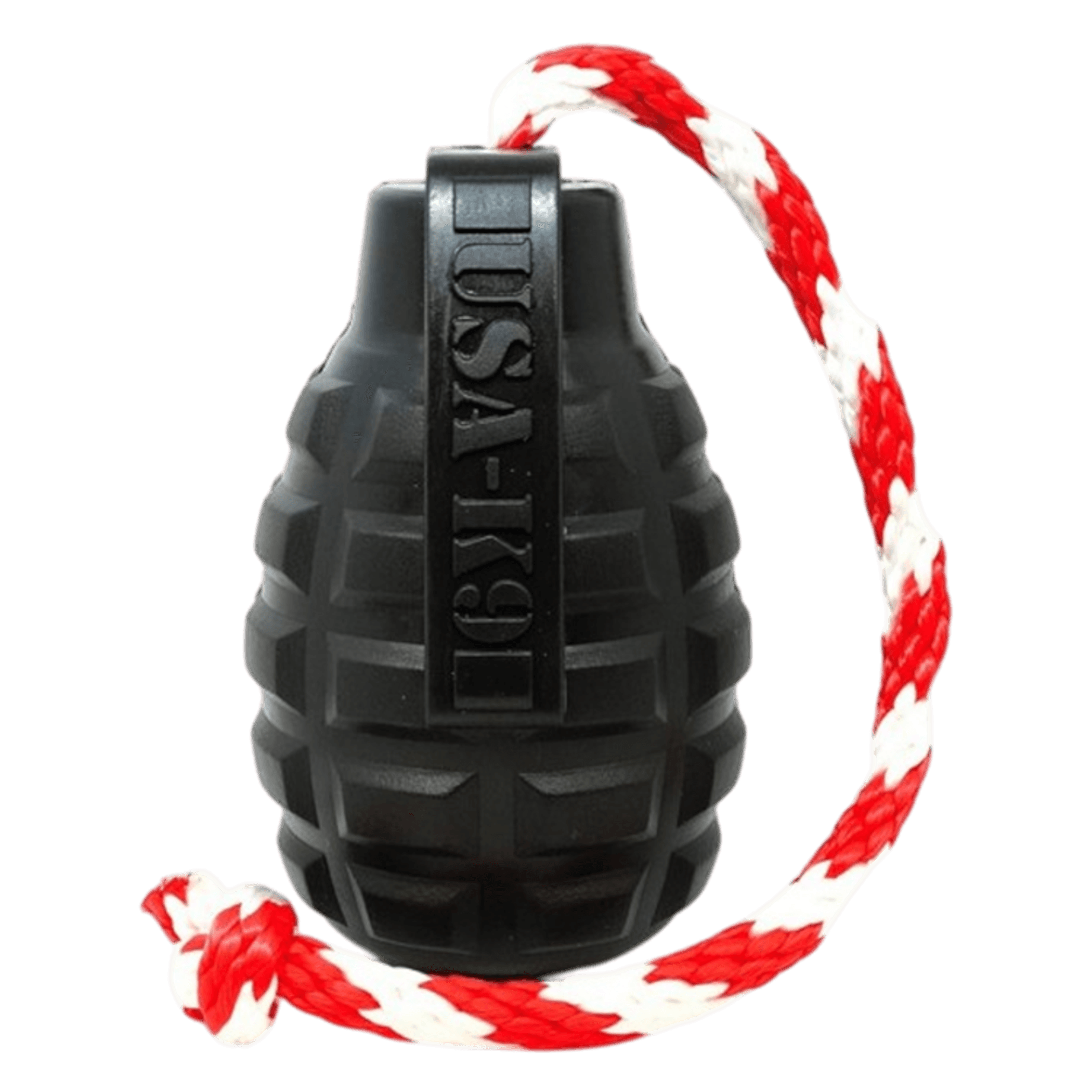 USA-K9 Magnum Grenade - Black Magnum Rubber Chew Toy for Extreme Chewers