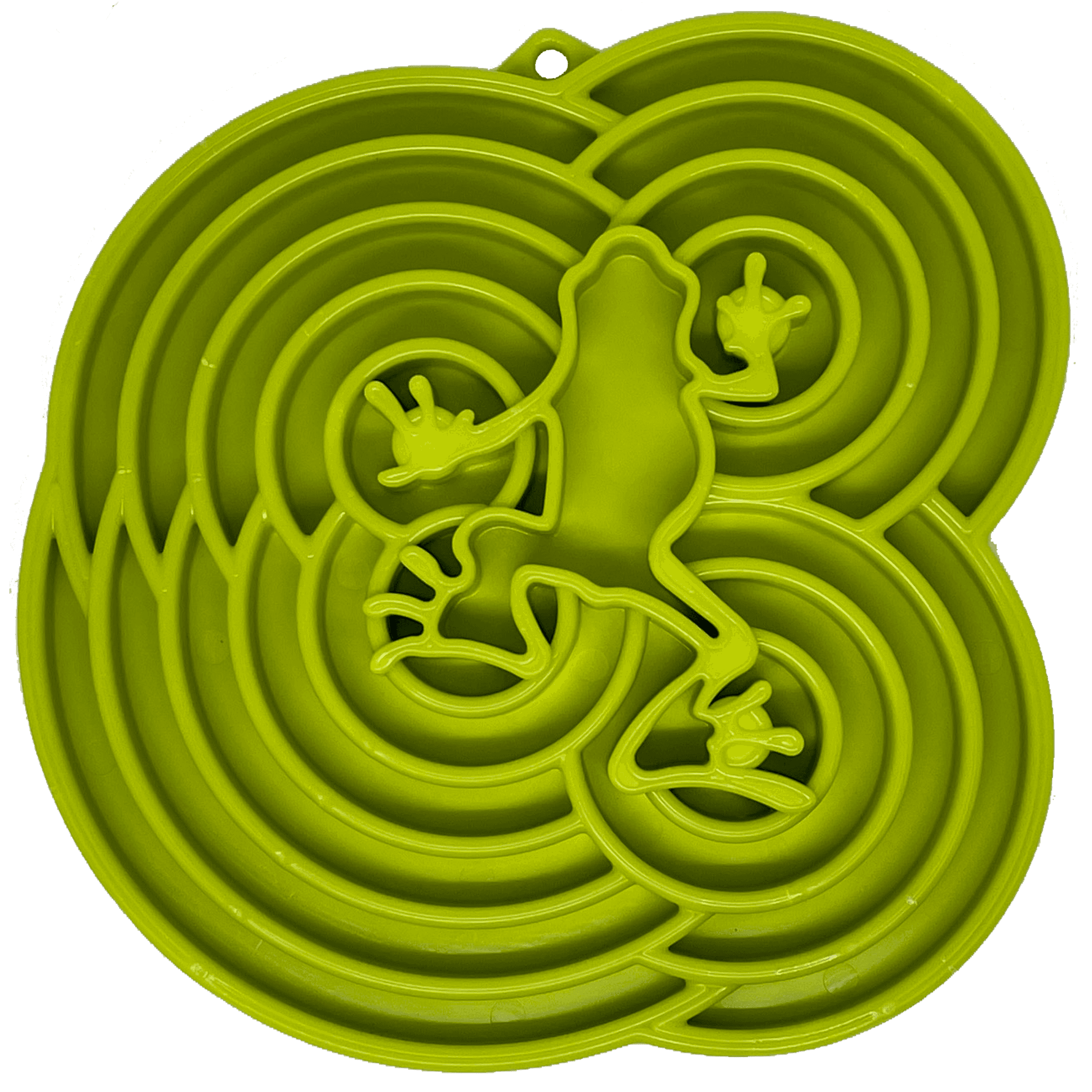 Water Frog eTray - Shallow Slow Feeder Dog Bowl for Enrichment