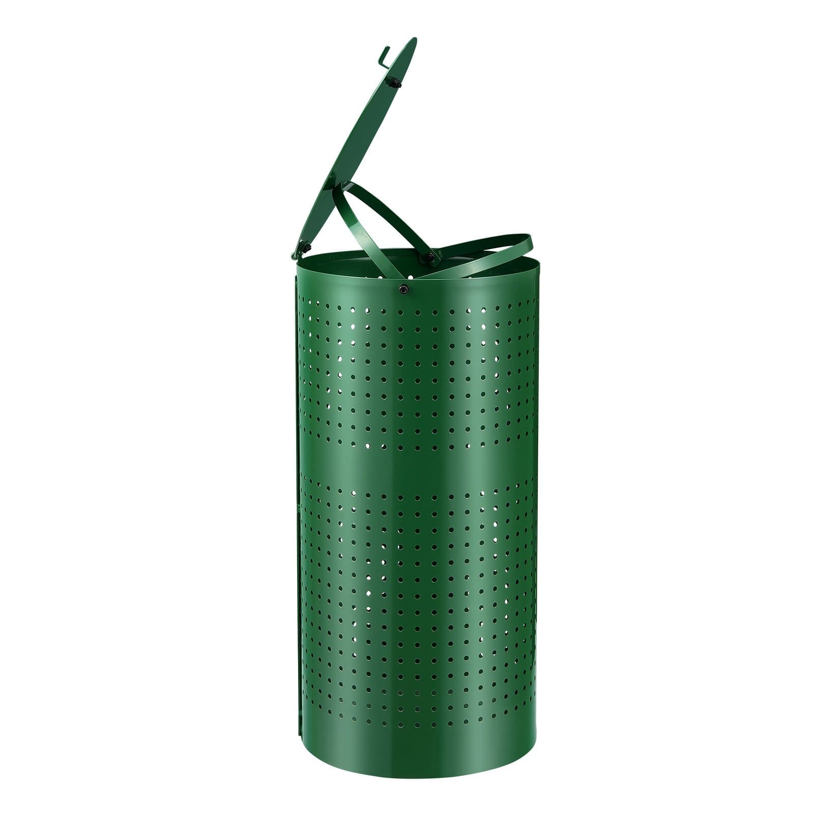 Dog Poop Trash Can 11.5 Gallons Weather-Resistant Dog Waste Bin With Lid