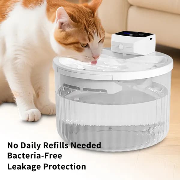 Pet Water Fountain, Large Capacity Automatic Cat Water Dispenser With No Daily Refills Needed, Ultra-Quiet-Pump Sleep-Friendly