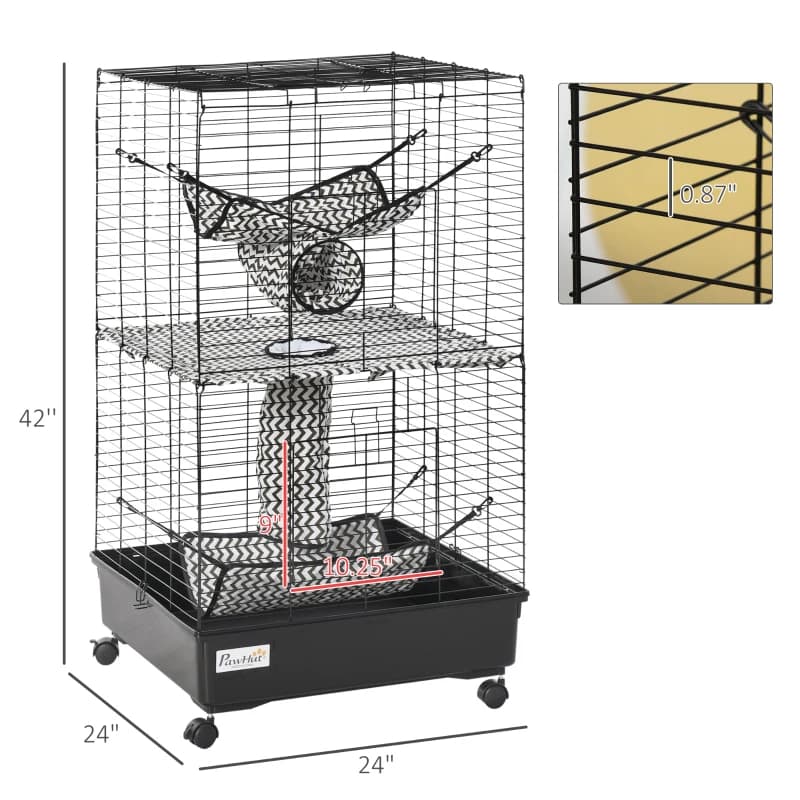Small Animal Cage Rolling Big Ferret Cage