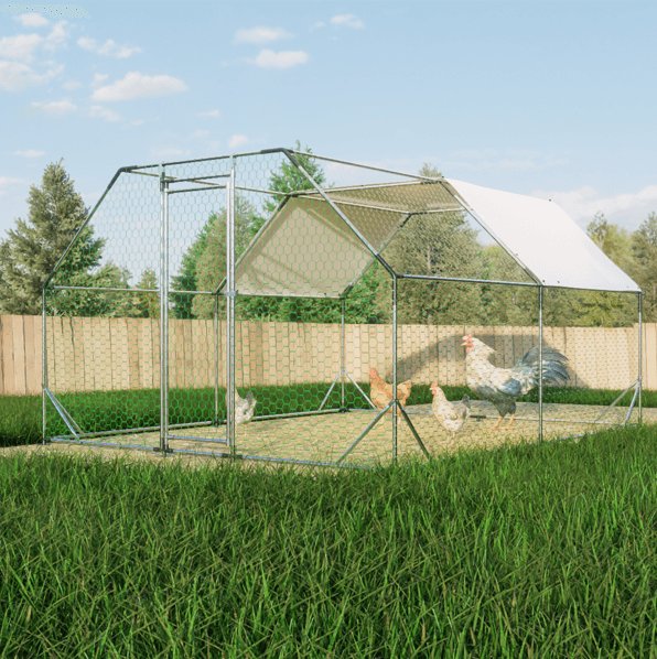 10x13 Foot Flat Top Chicken Coop