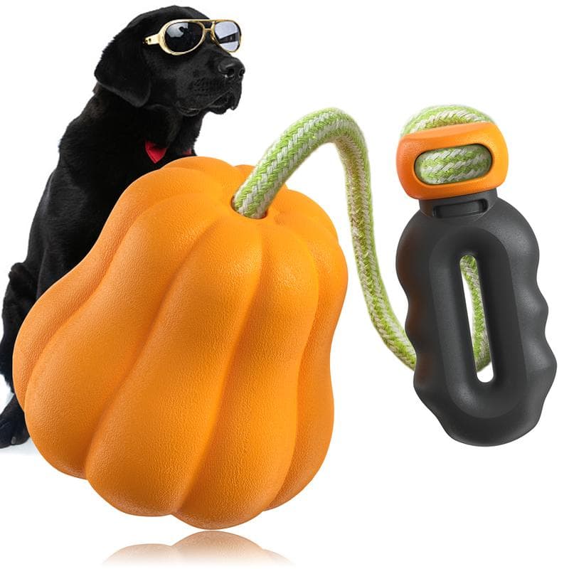 PROKEl Dog Rope Fetch Exercise ToyforMedium Large Aggressive Chewers BreedDogsChew Interactive Toys Training Tug Of WarBallsindoor And Outdoor Halloween Dogtoyorange Plain Indestructible Dogtoy Super