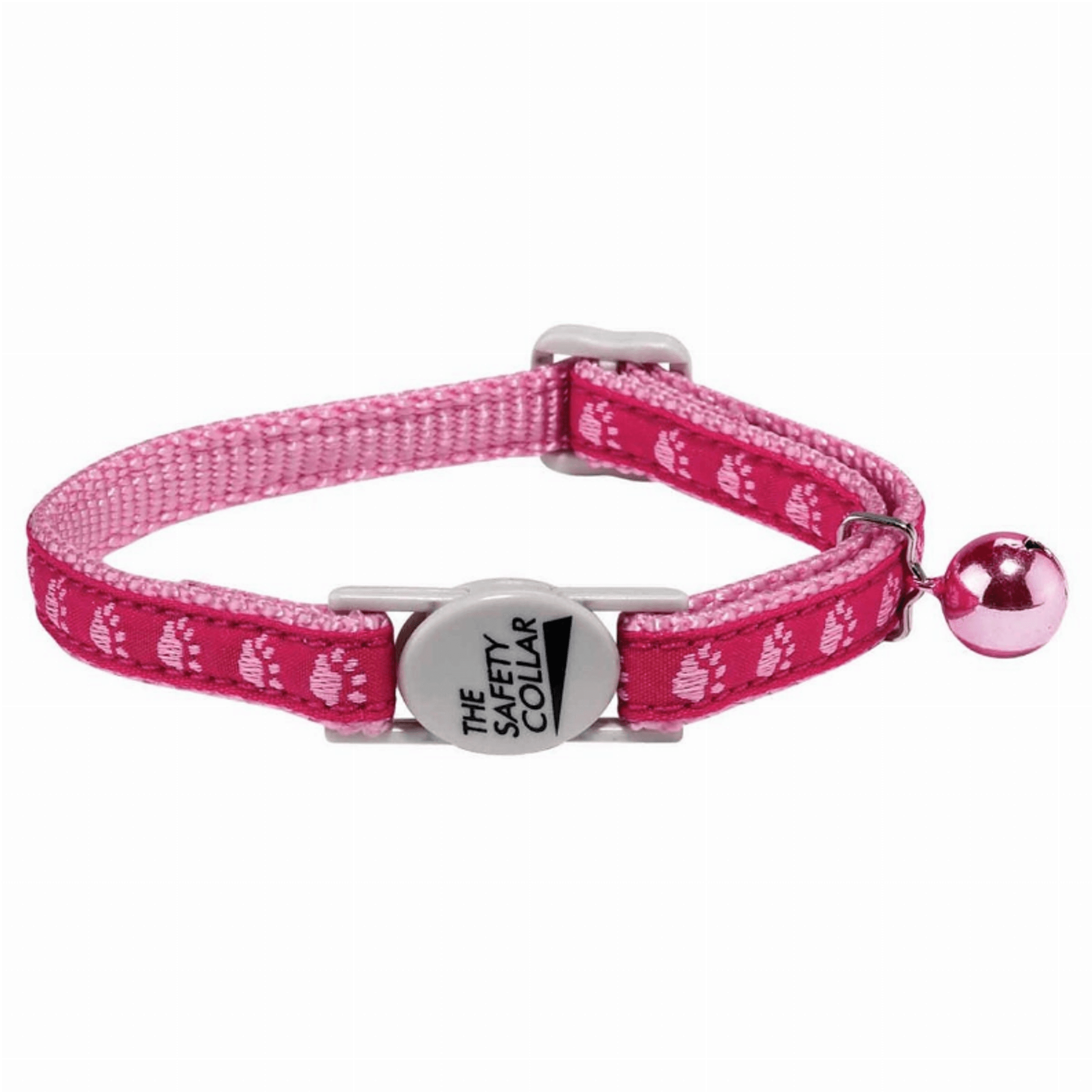 MT TwoTone Pawprint Collar Pnk