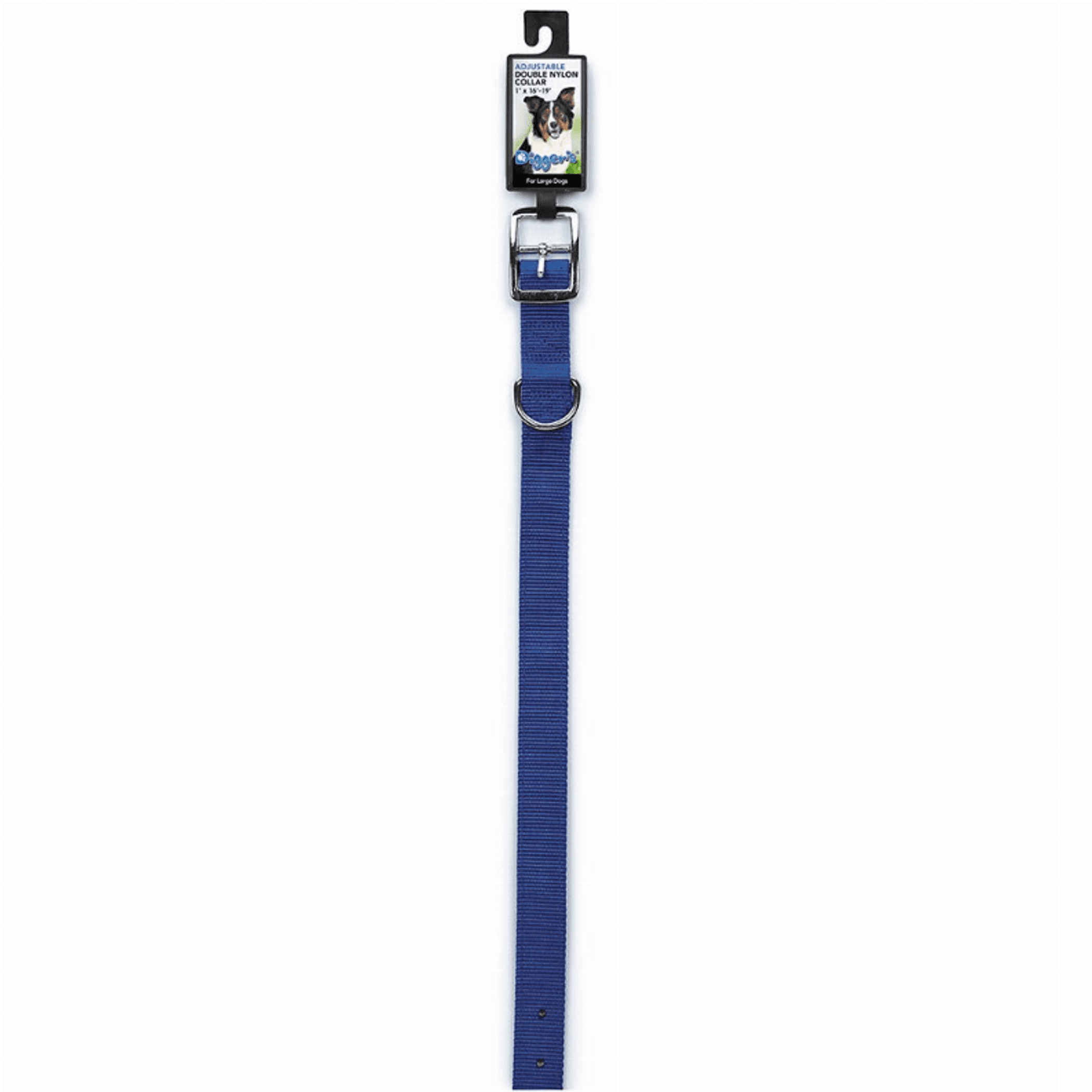 DGR 1in Dbl Nylon Collar 24in Blue