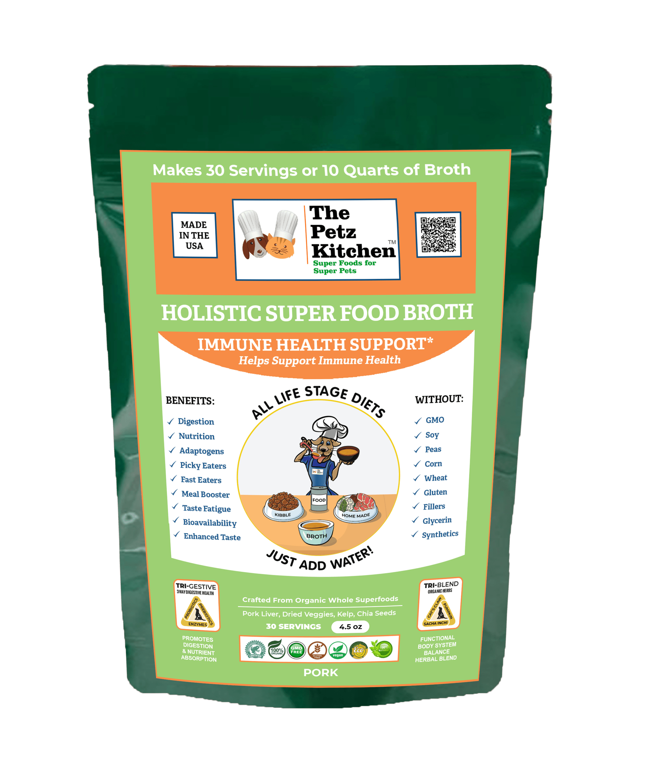 Super Food Immune Support* Base Broth - The Petz Kitchen Dogs & Cats