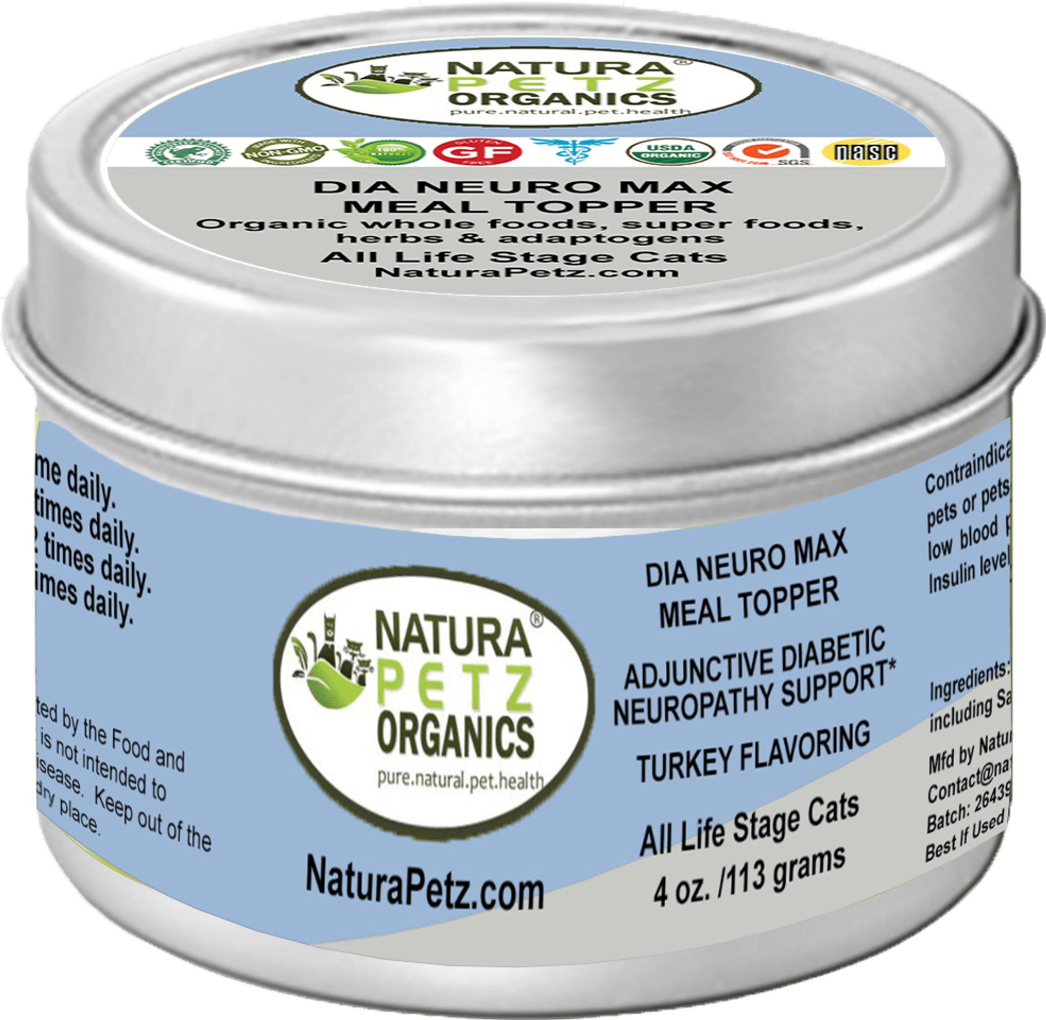 Dia Neuro Max Meal Topper* Adjunctive Diabetic Neuropathy Support* For Dogs & Cats