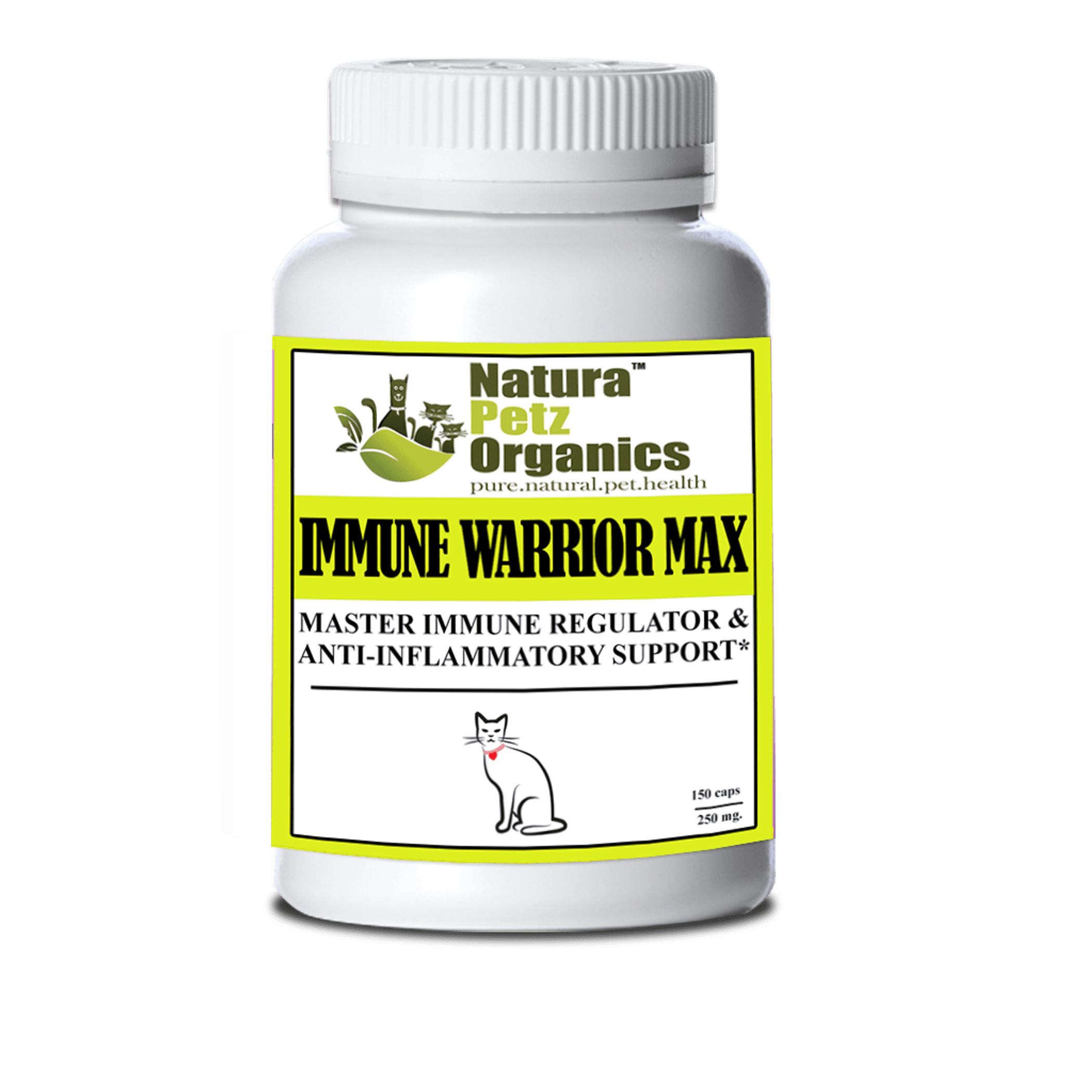 Immune Warrior Max Master Blend Capsules* Immune Regulator & Anti-Inflammatory Support* For Dogs & Cats