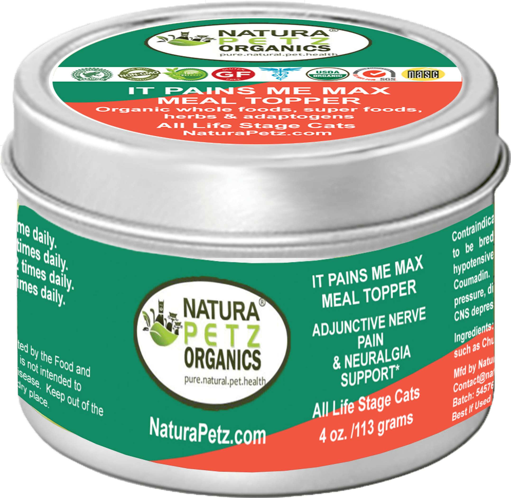 It Pains Me Max Meal Topper* Adjunctive Nerve Pain & Neuralgia Support* Dogs & Cats