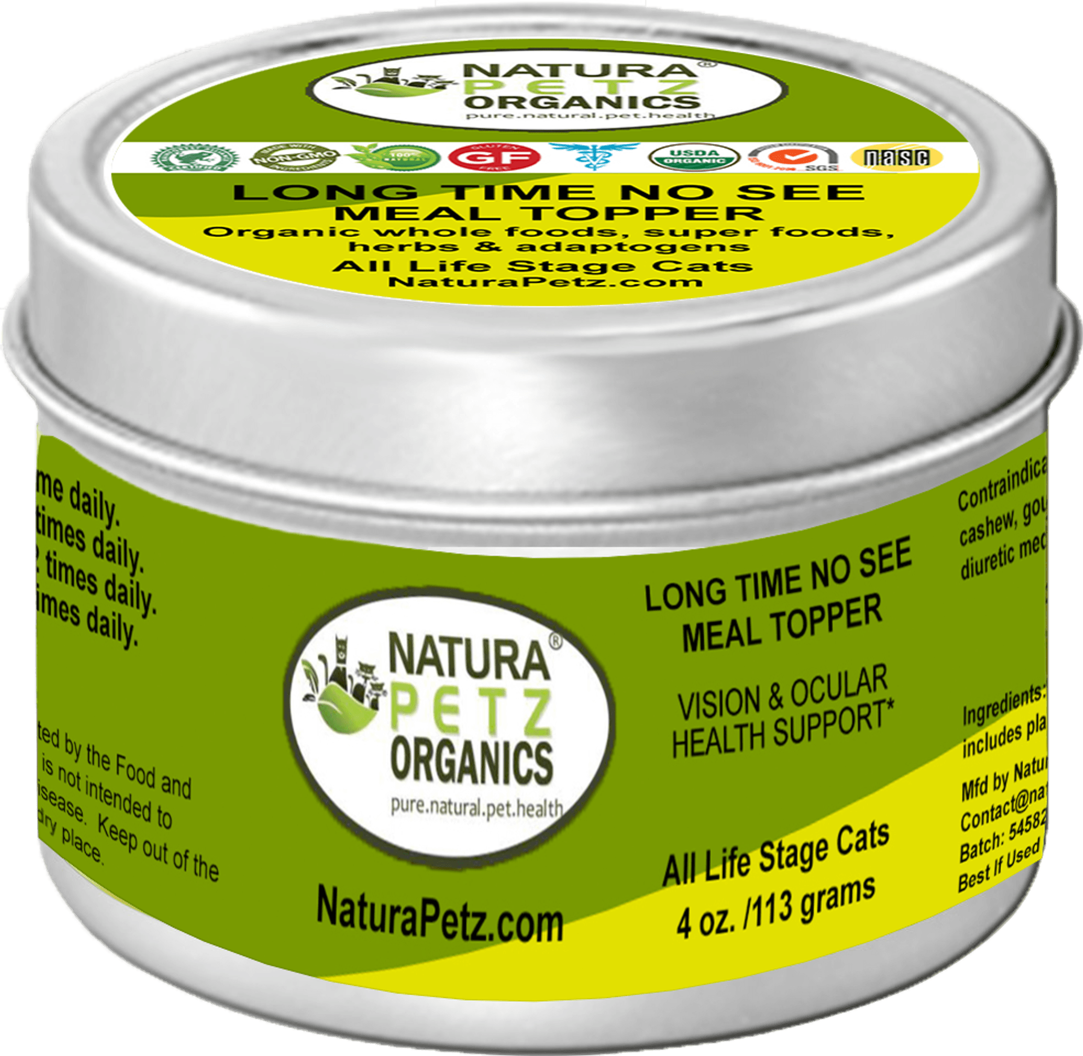 Long Time No See Meal Topper* Vision & Ocular Health Support* In Dogs And Cats*
