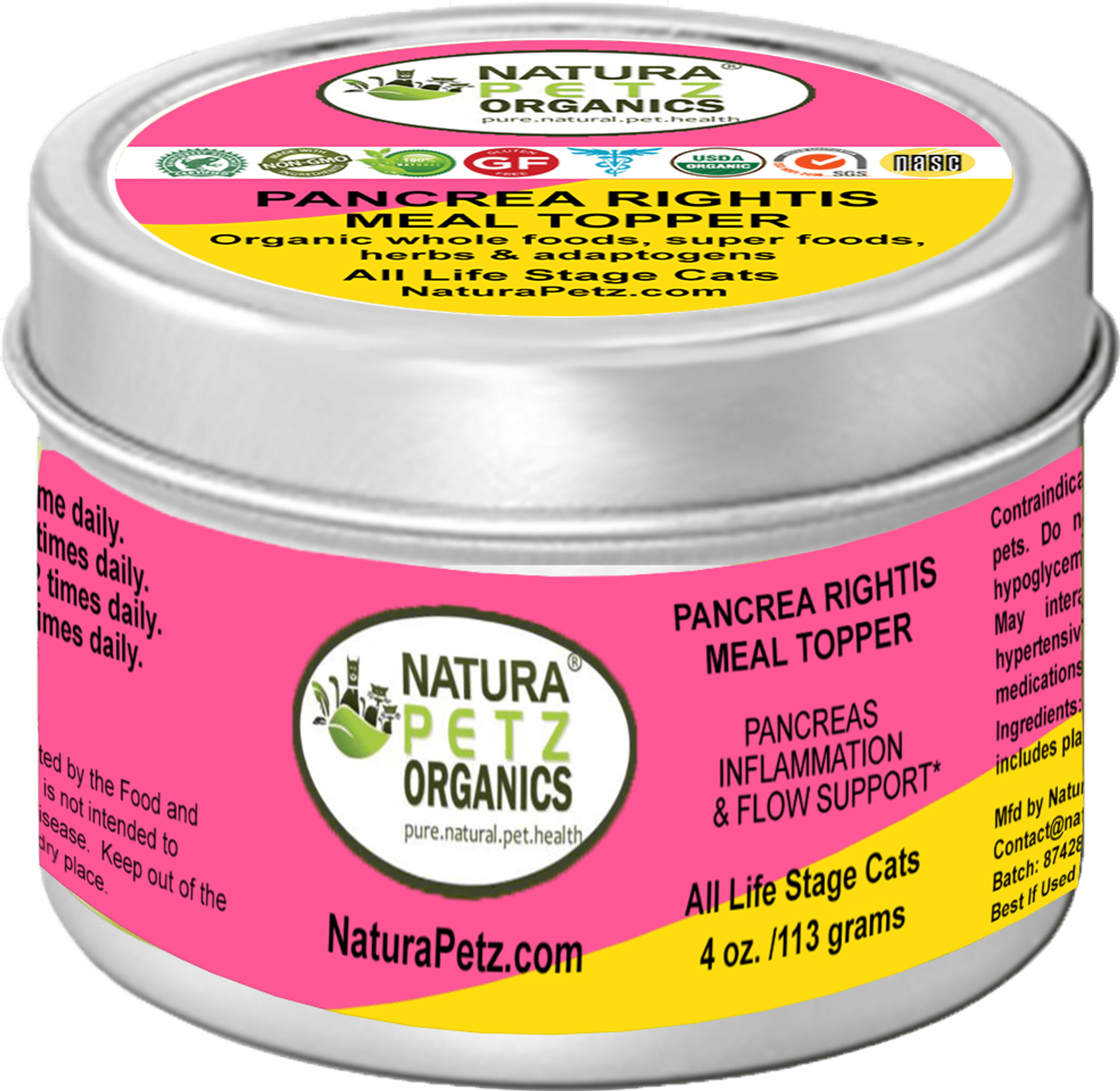 Pancrea Rightis Max Meal Topper* Pancreas Inflammation & Flow Support* For Dogs & Cats*
