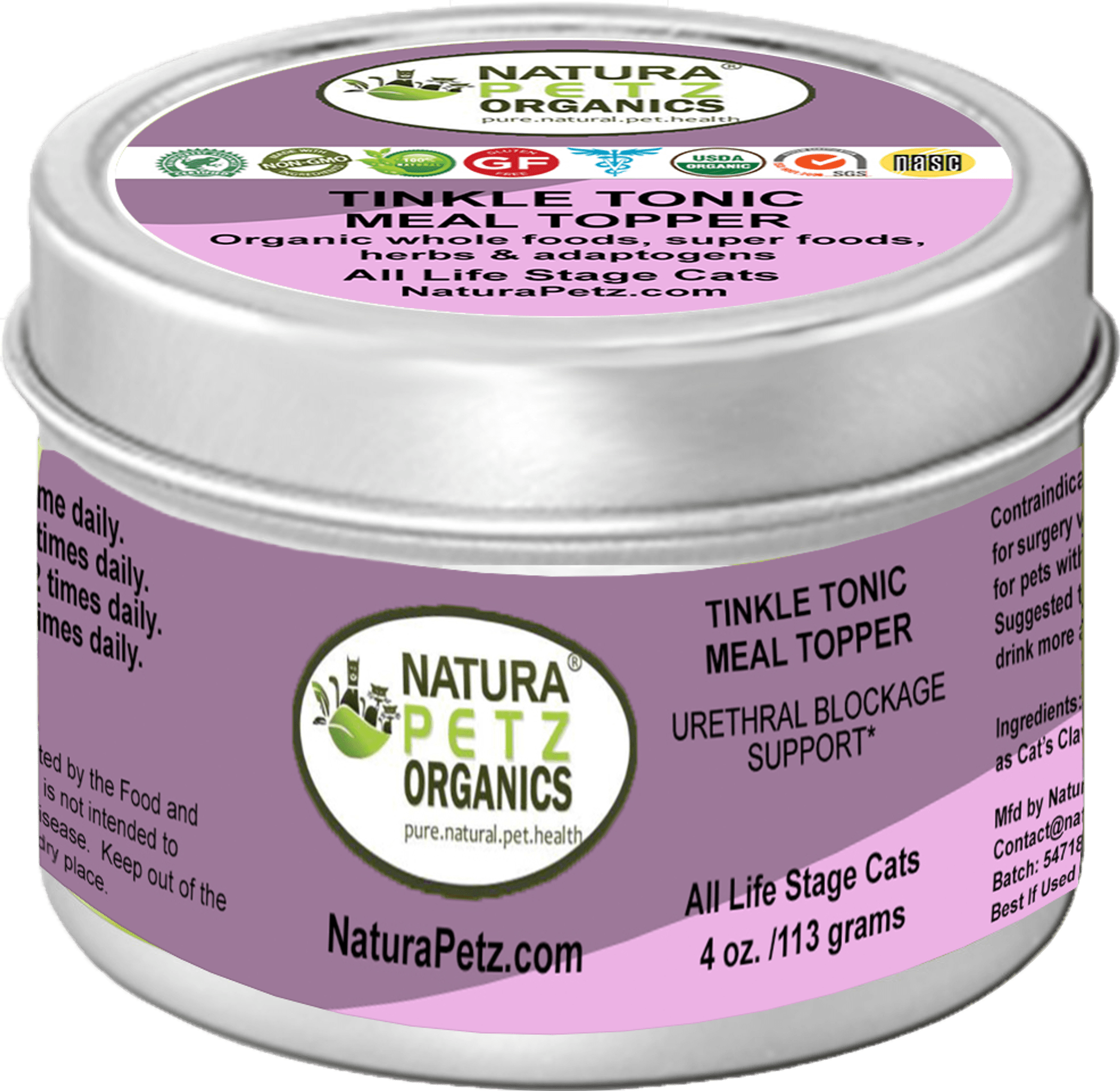 Tinkle Tonic Meal Topper* Urethral Blockage Support For Dogs And Cats*