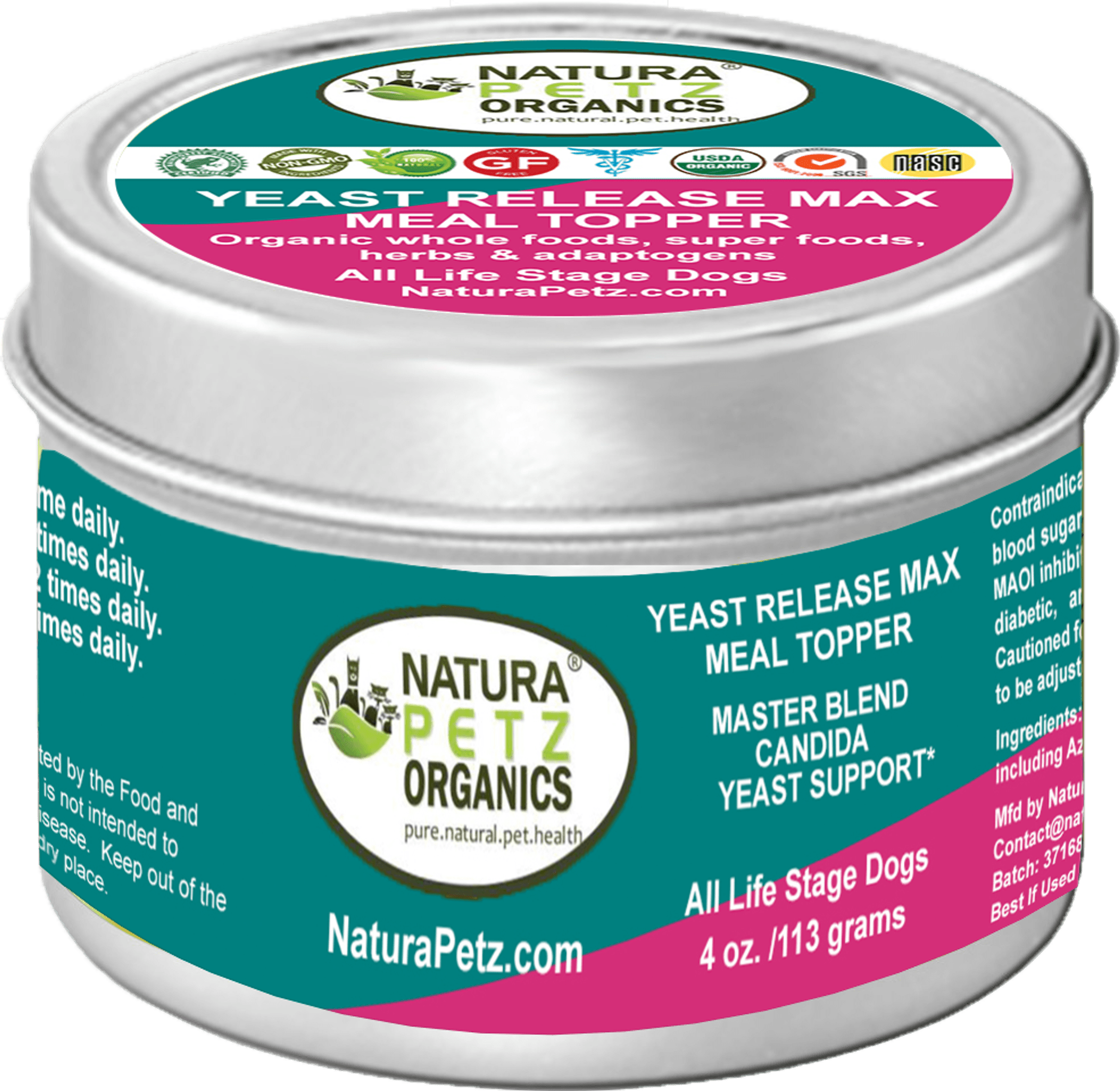 Yeast Release Max Meal Topper* Master Blend Candida Yeast Defense* For Dogs And Cats*