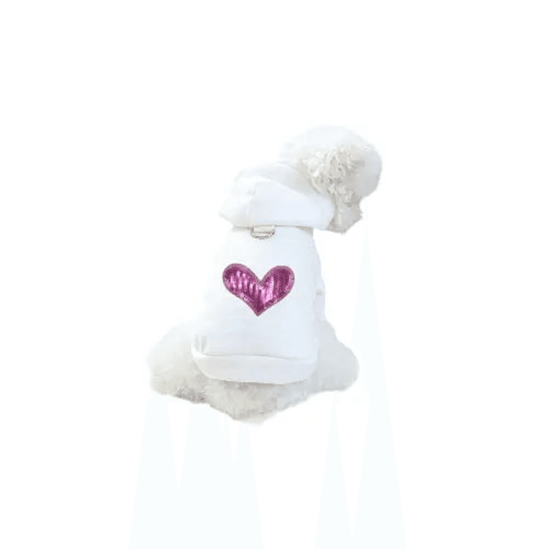 Sequin Heart Lightweight Hoodie- Dog Hoodie