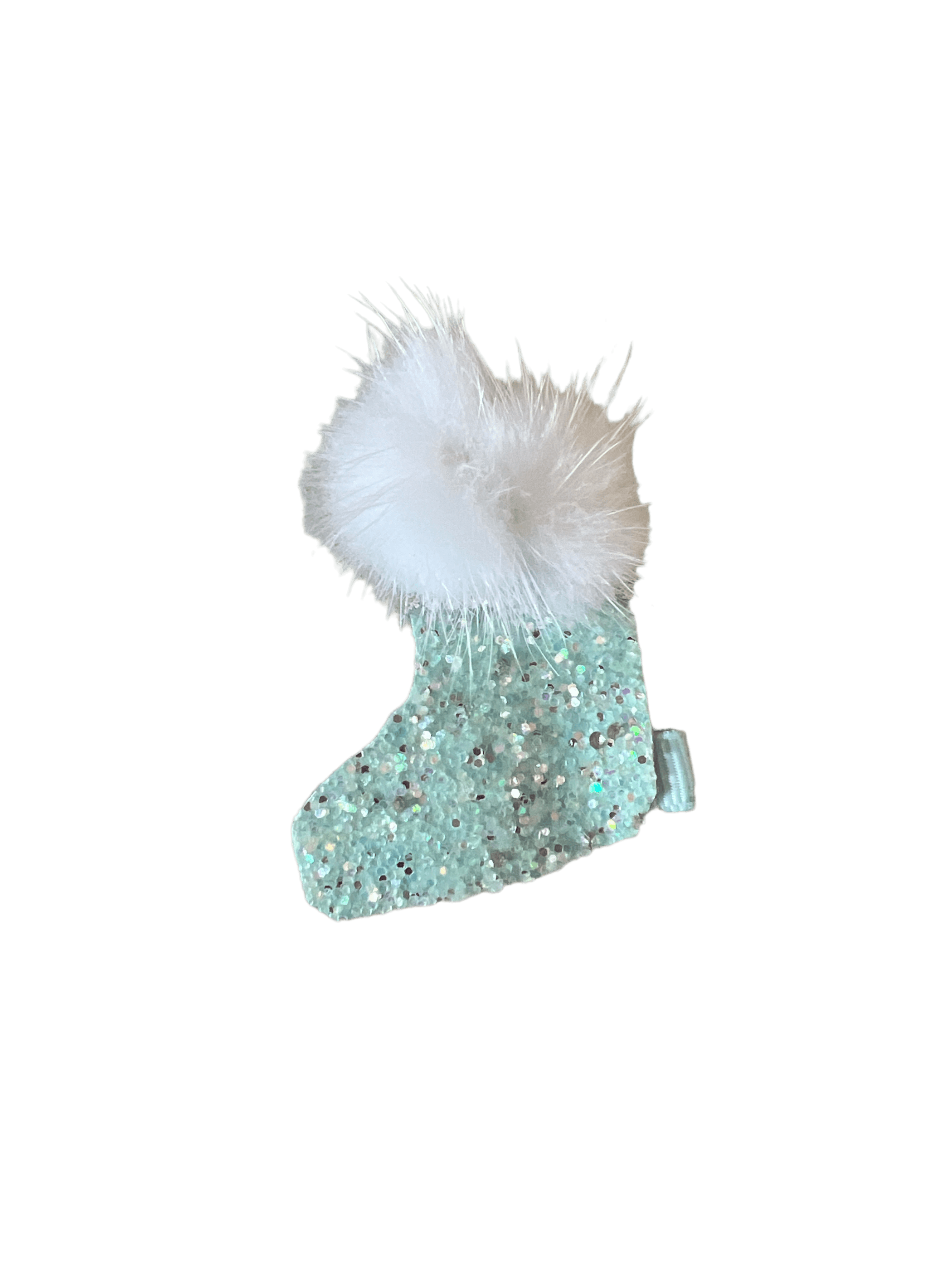 Beaded Caviar Stocking Barrettes- Dog Barrette