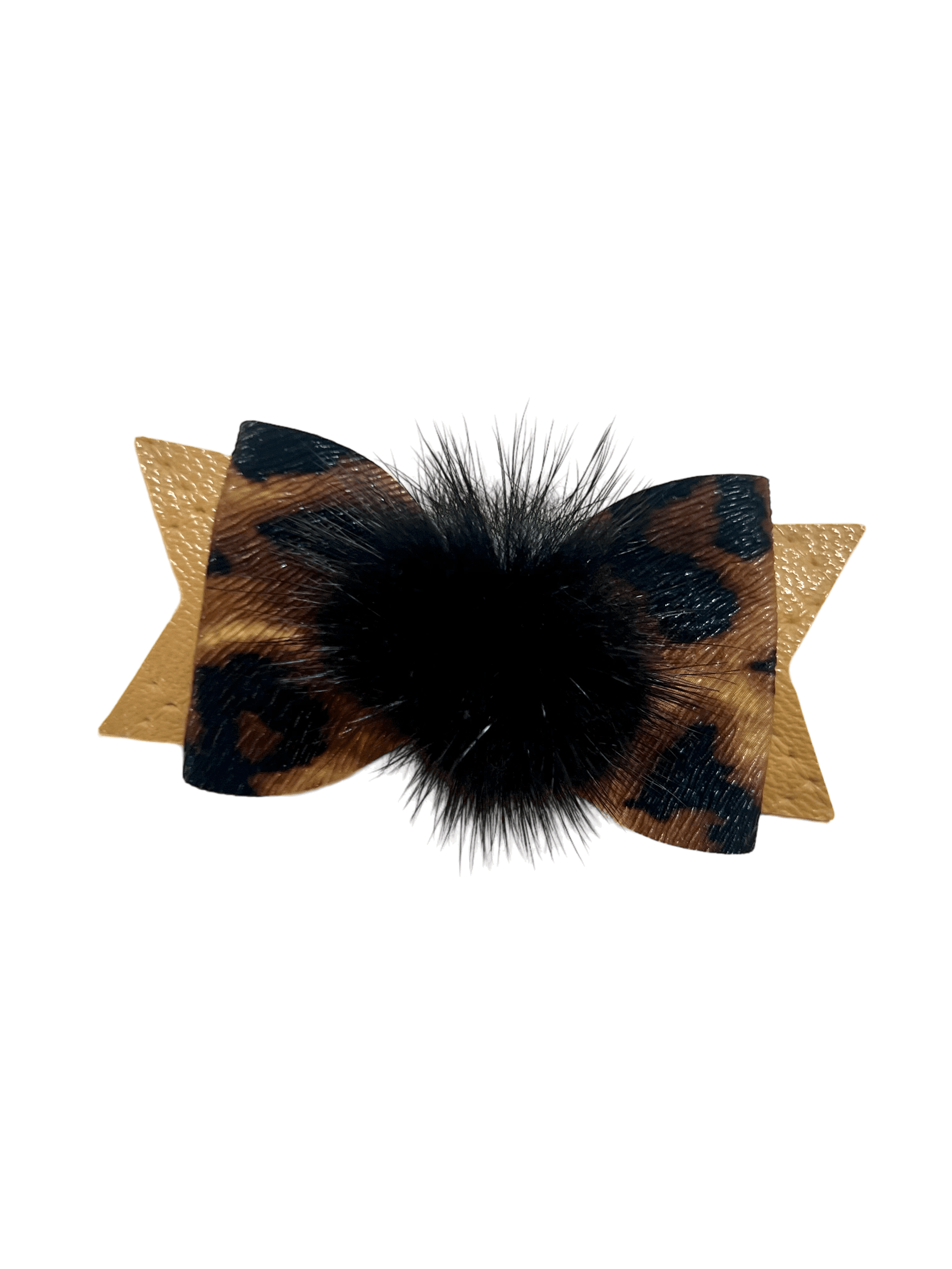 Leopard Glam Dog Hair Bow