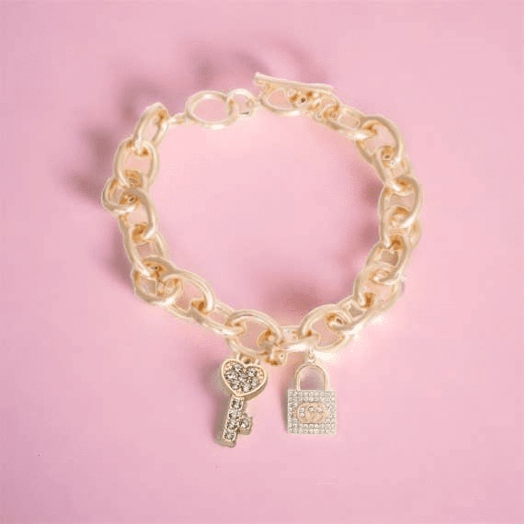 Lock and Key Gucchewi Charm Dog Collar Necklace