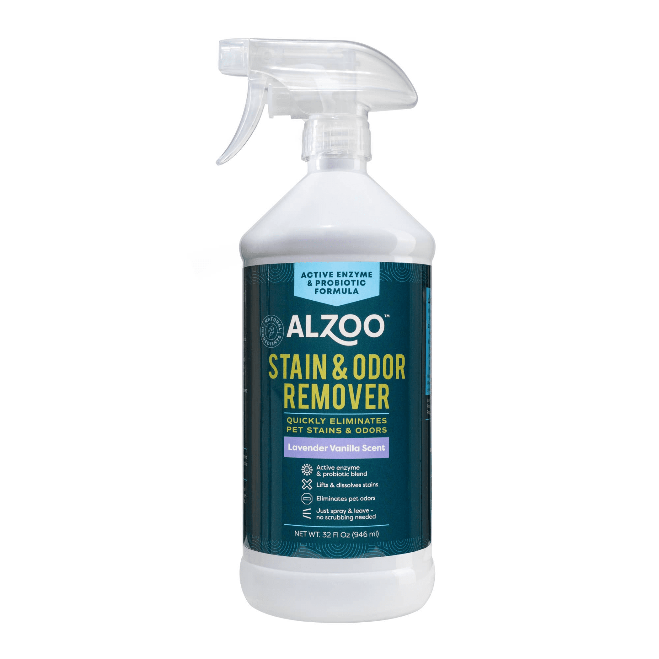 ALZOO Enzymatic Stain & Odor Remover Lavender Vanilla, 16oz