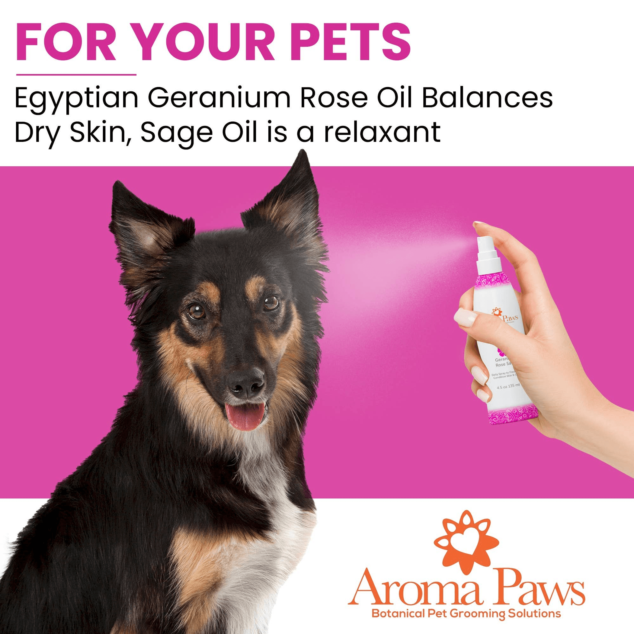 4.5 Oz. Dog Coat Spray Geranium Sage