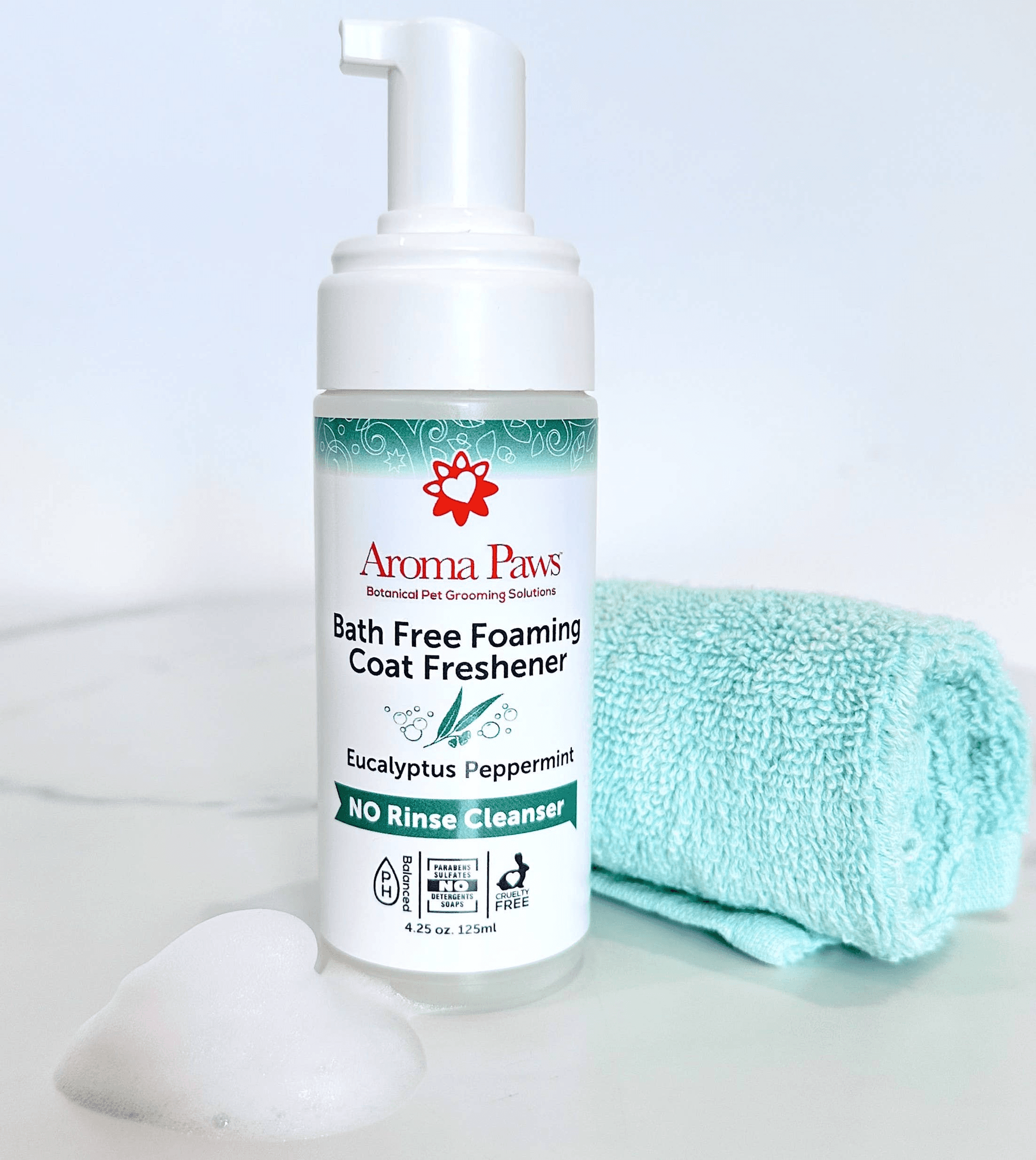 4.25 oz. Bath Free Foaming Coat Freshener-Rinse Free Cleaner