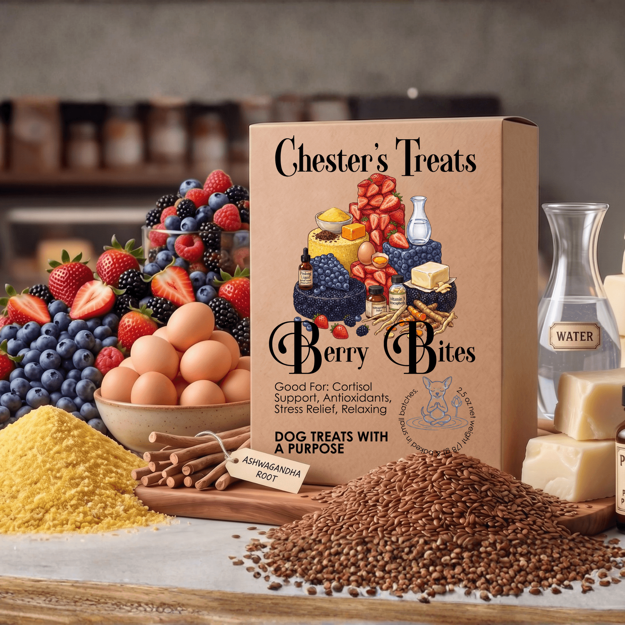 Chester Cornbread Berry Bites with Ashawagandha