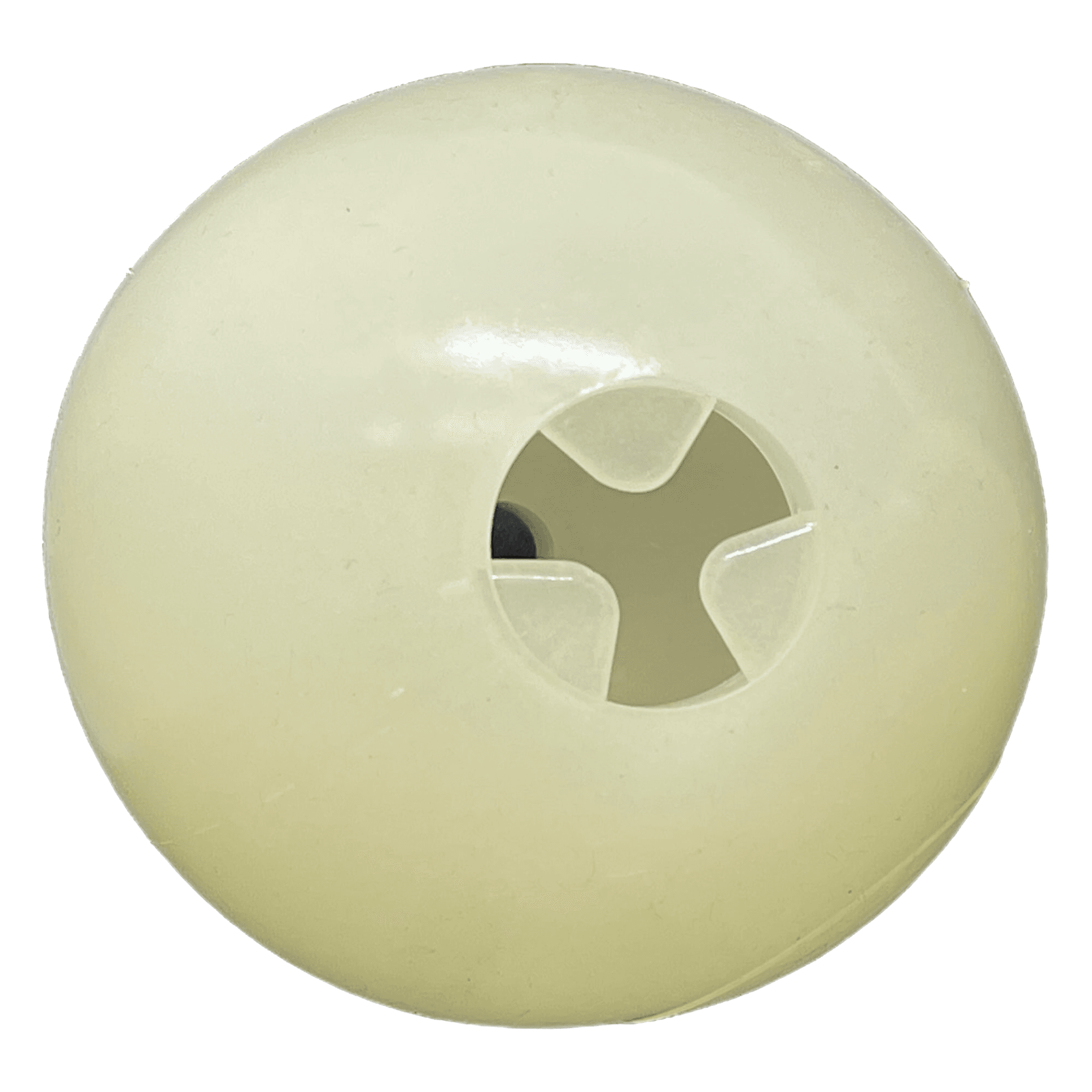 4" Glow-in-the-Dark Dog Ball - Treat Dispenser & Water Toy