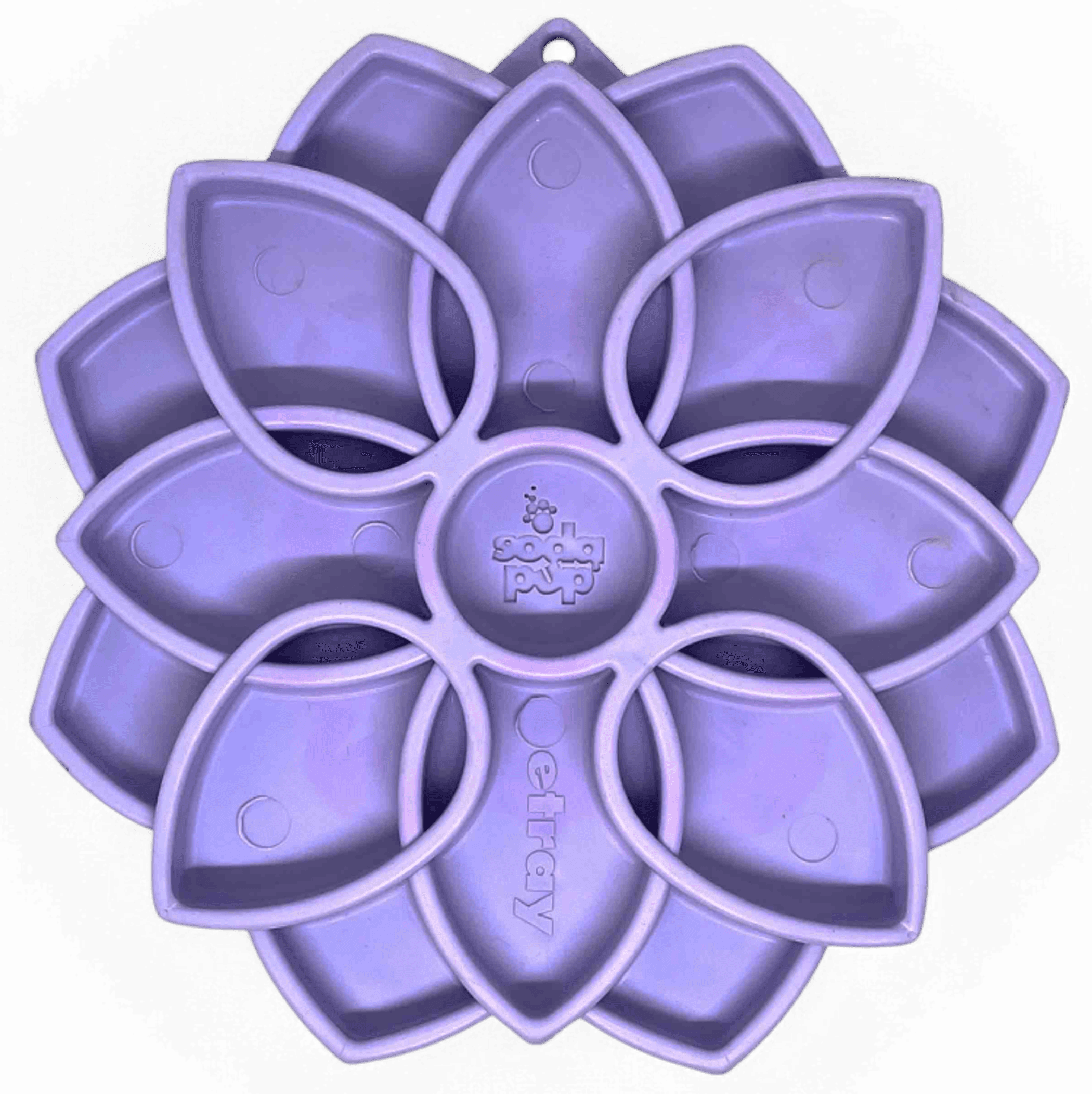 Mandala Softie eTray Shallow Slow Feeder Dog Bowl with Suction Cups